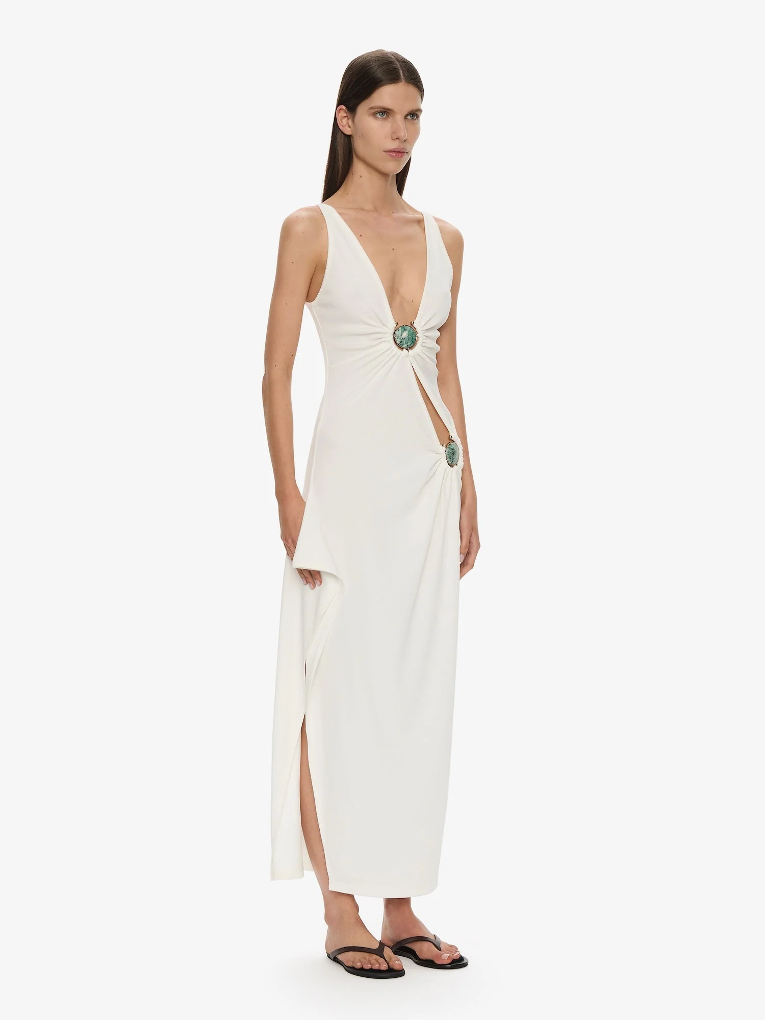 Christopher Esber - Mineral Stone Cascade Tank Dress - Image 3