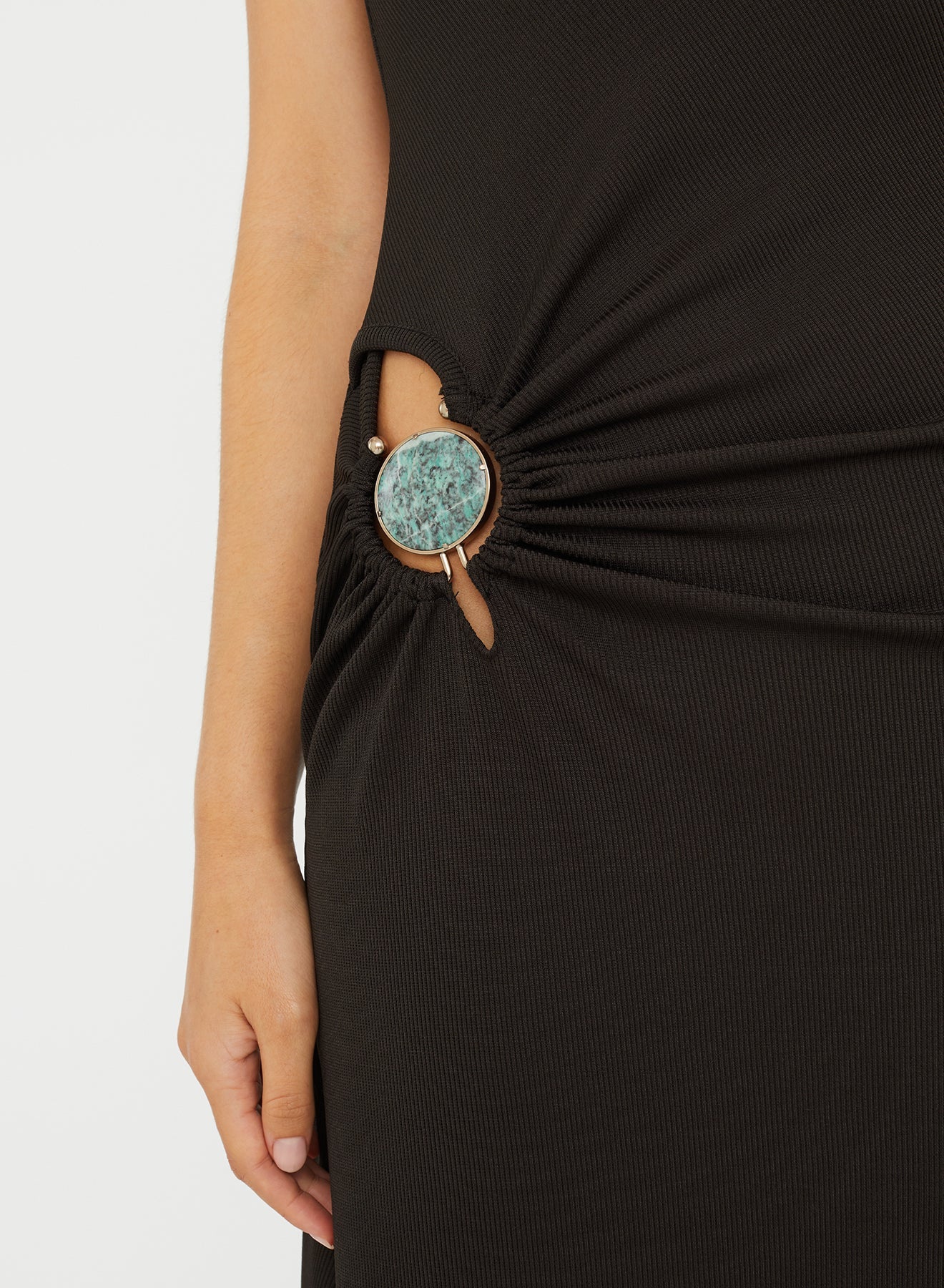 Christopher Esber - Mineral Stone Hollow Tee Dress - Image 4
