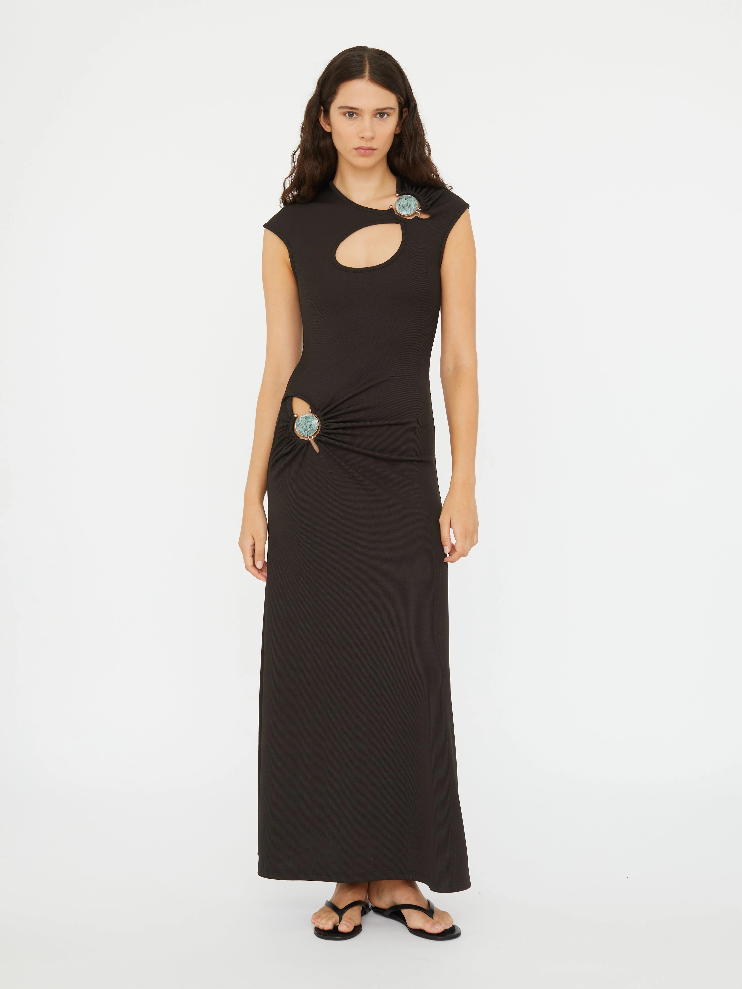 Christopher Esber - Mineral Stone Hollow Tee Dress - Image 6