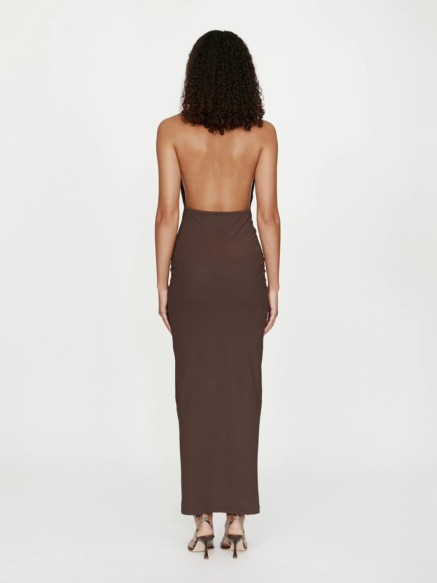 Christopher Esber - Mineral Stone Ruched Halter Lycra Dress - Image 4