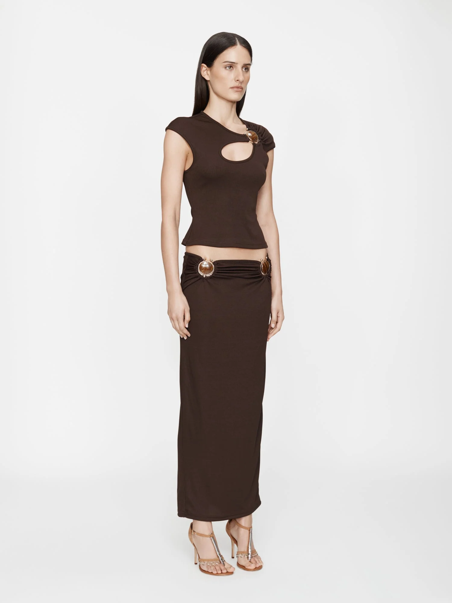 Christopher Esber - Mineral Stone Ruched Skirt - Image 5