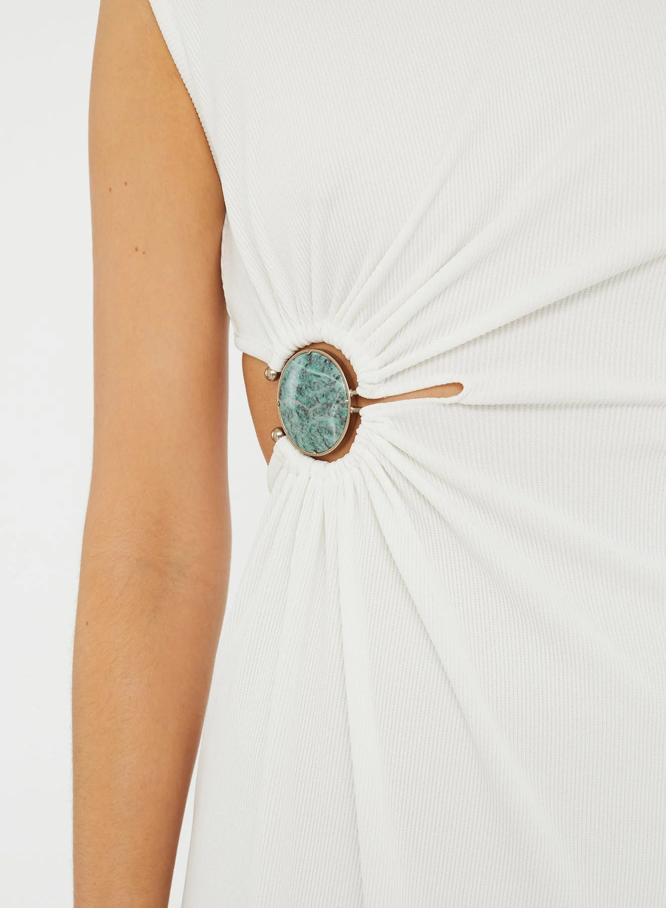 Christopher Esber - Mineral Stone Ruched Tank Dress - Image 2
