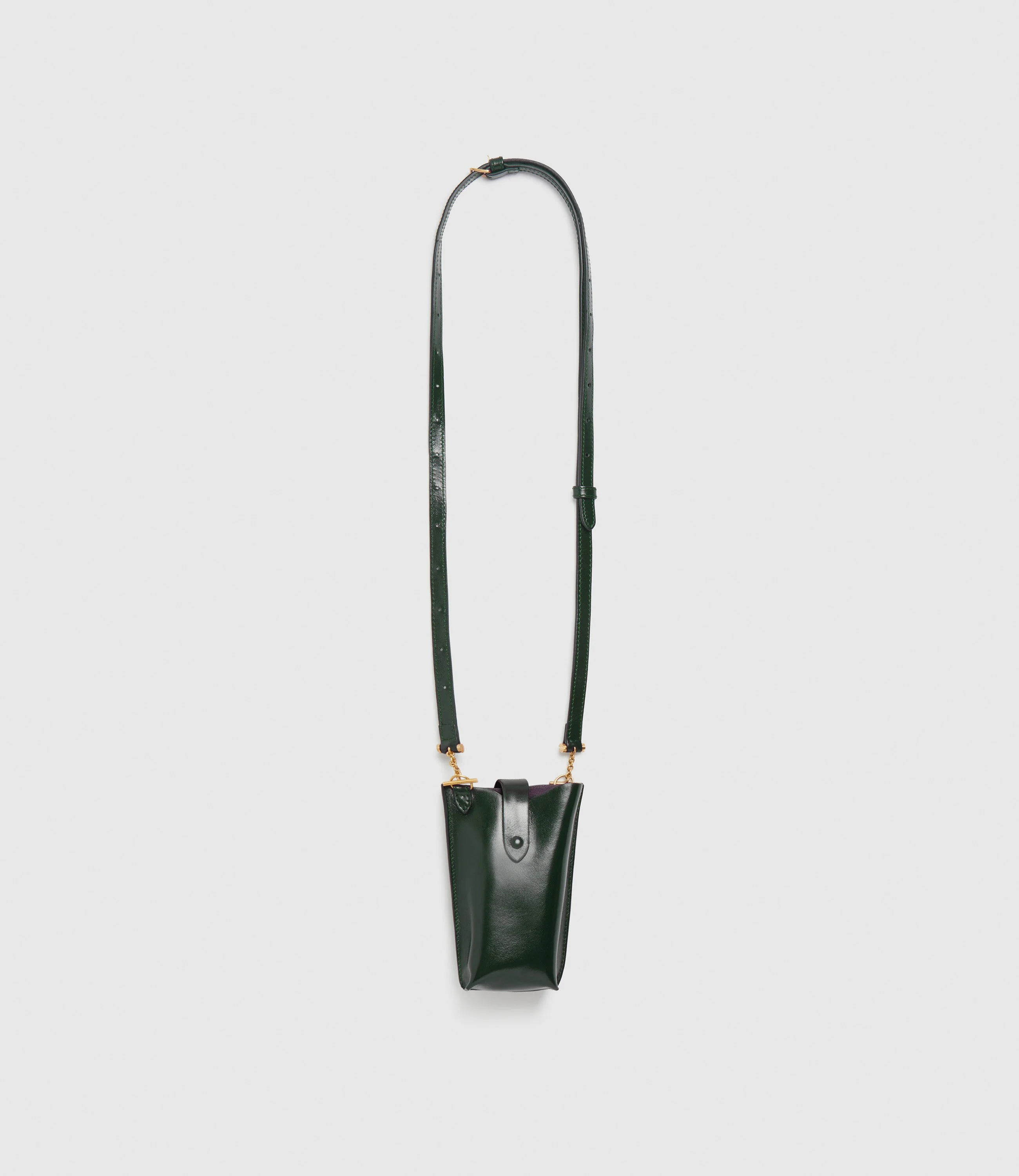 Metier - Minimalist Double Glossy Calfskin Forest Green - Image 2