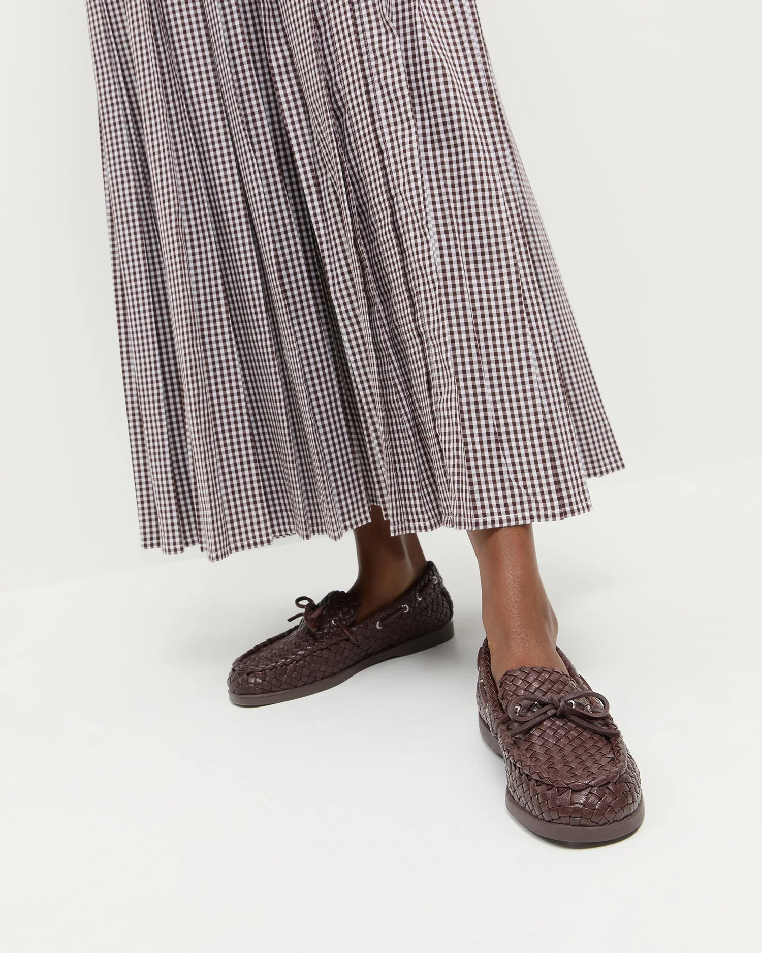 Loeffler Randall - Minnie Espresso Woven Leather Moccasin - Image 2