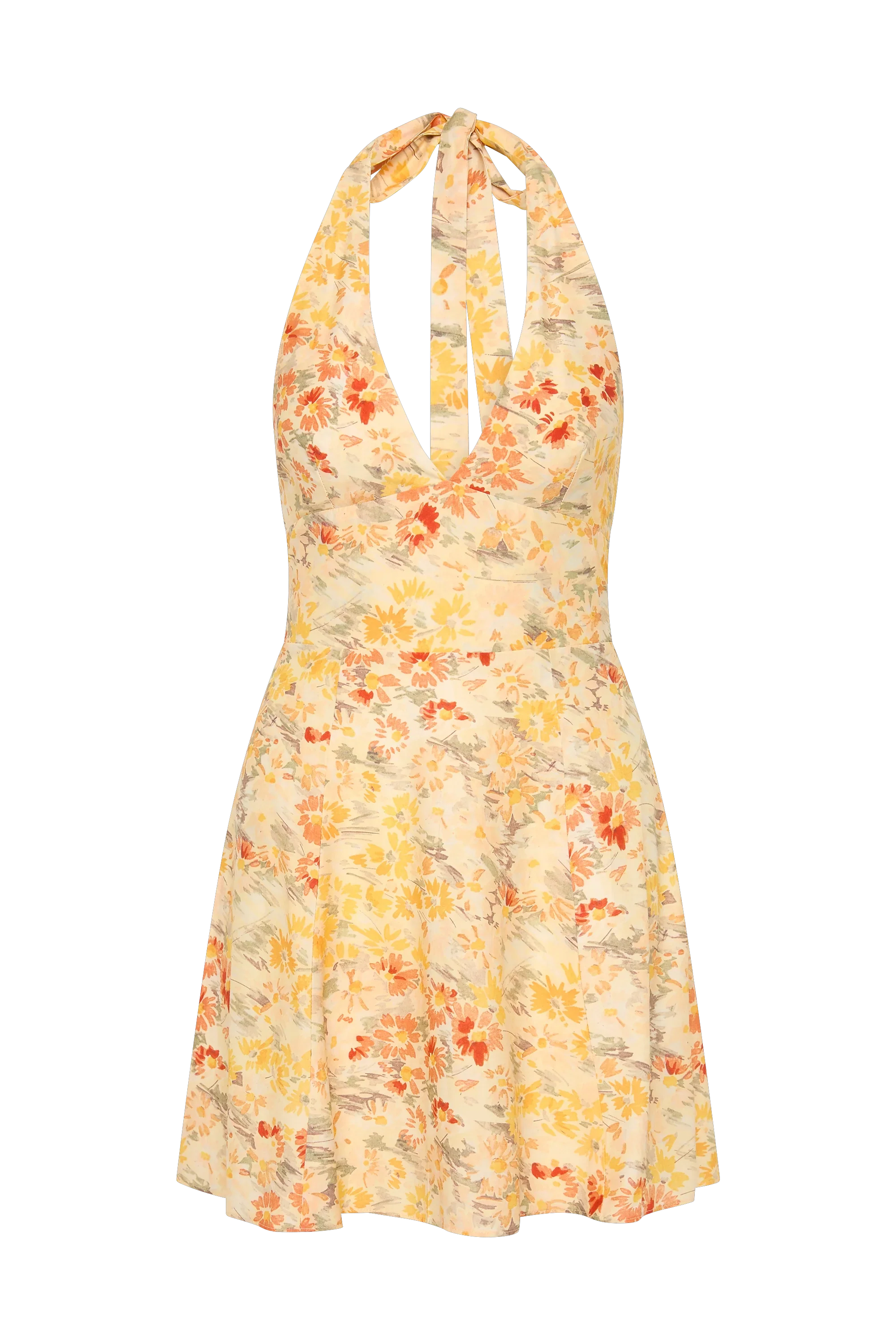 Faithfull - Mira Mini Dress Adeline Floral Yellow - Final Sale - Image 8