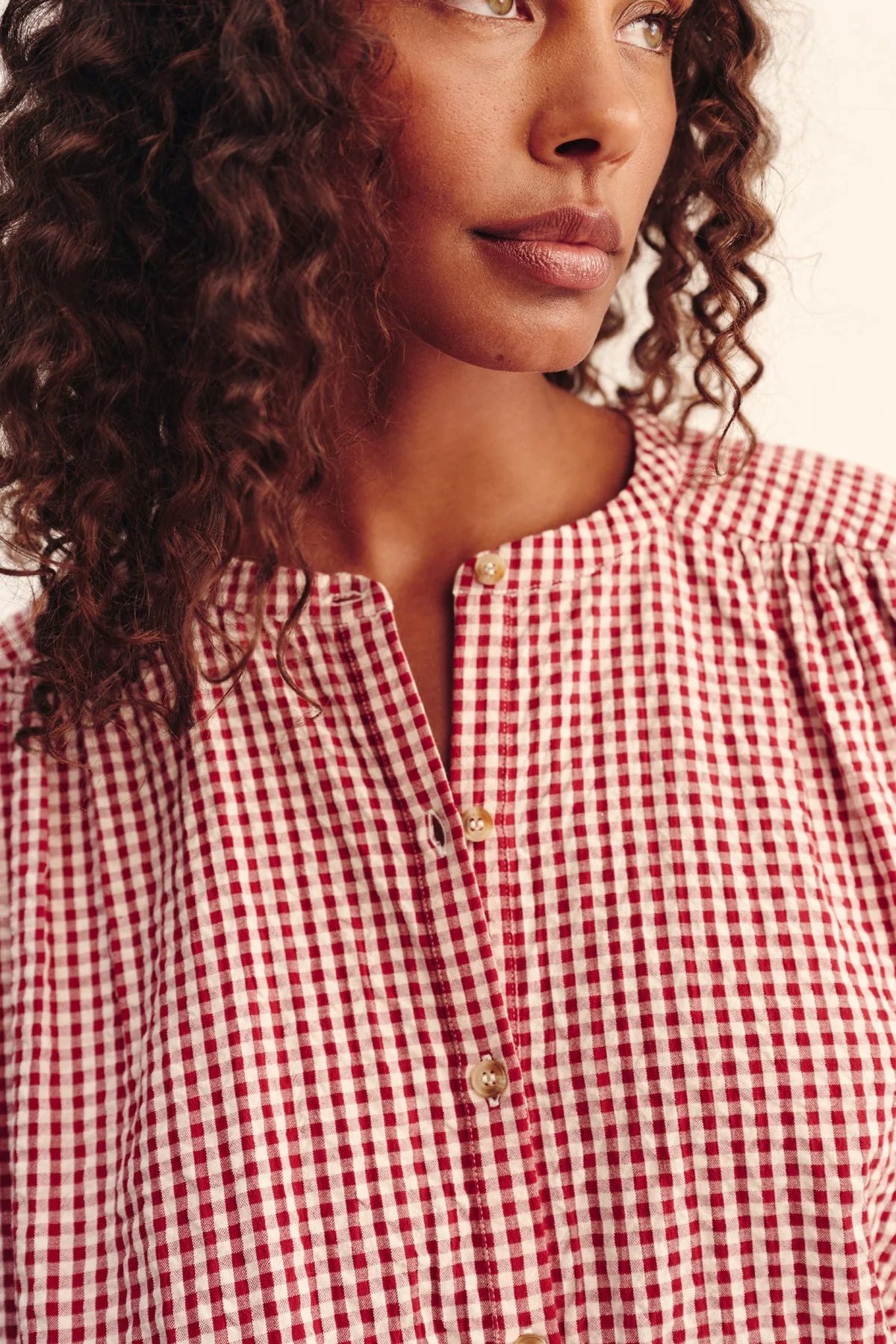Posse - MIRA SHIRT - RED GINGHAM - Image 6