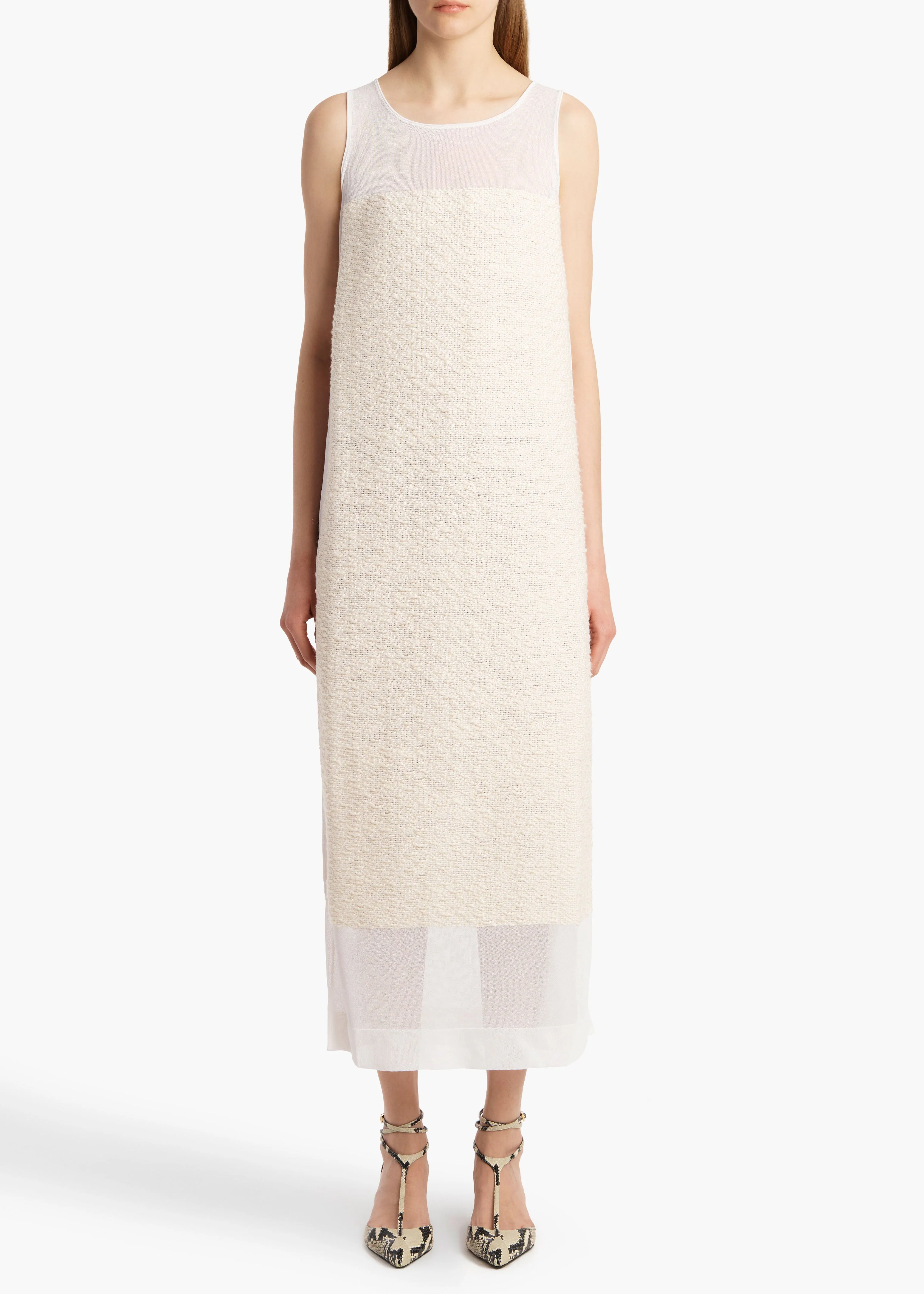 Khaite - Miriele Dress in Ivory - Image 3
