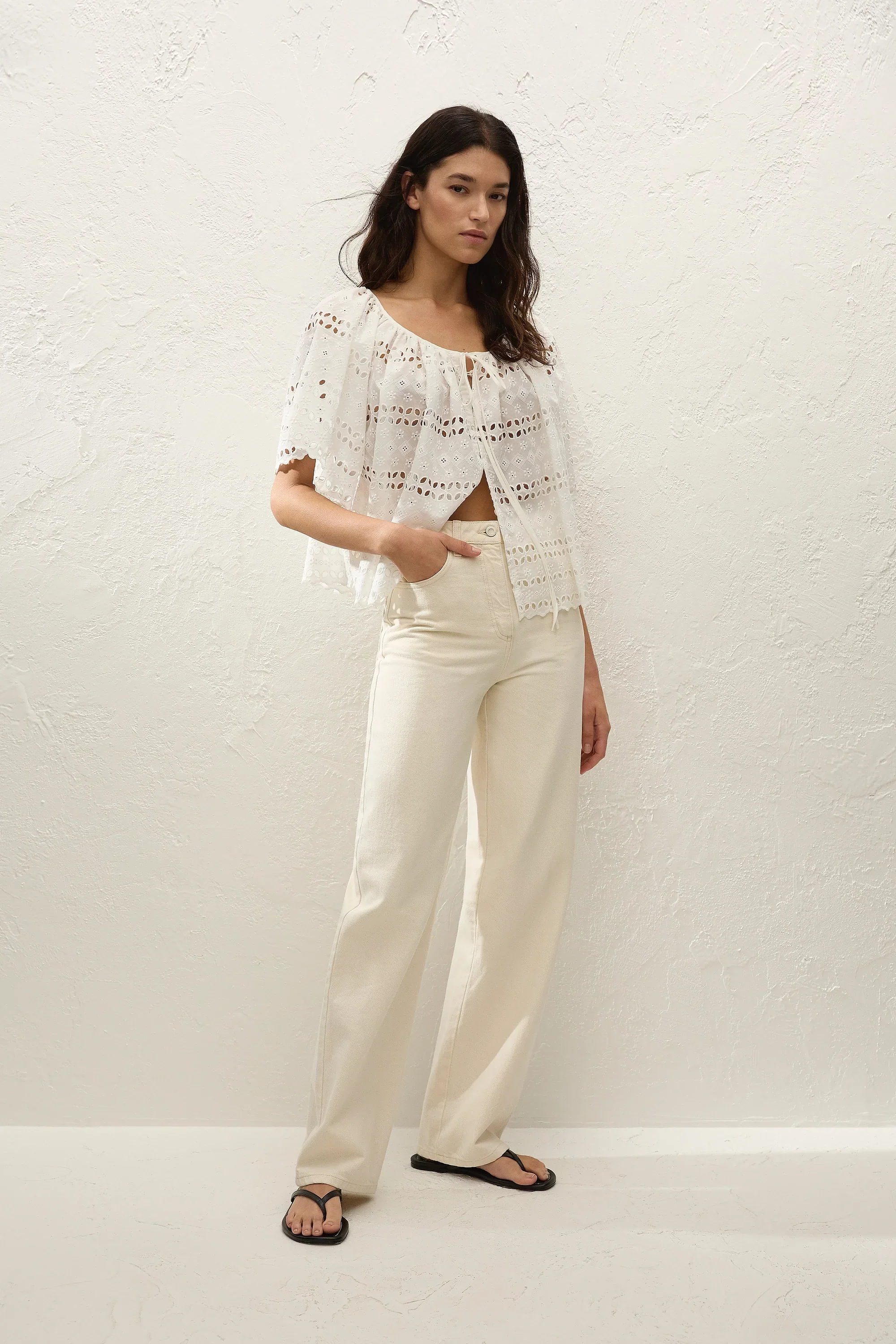 Faithfull - Mitla Top Rosa Broderie White - Image 7