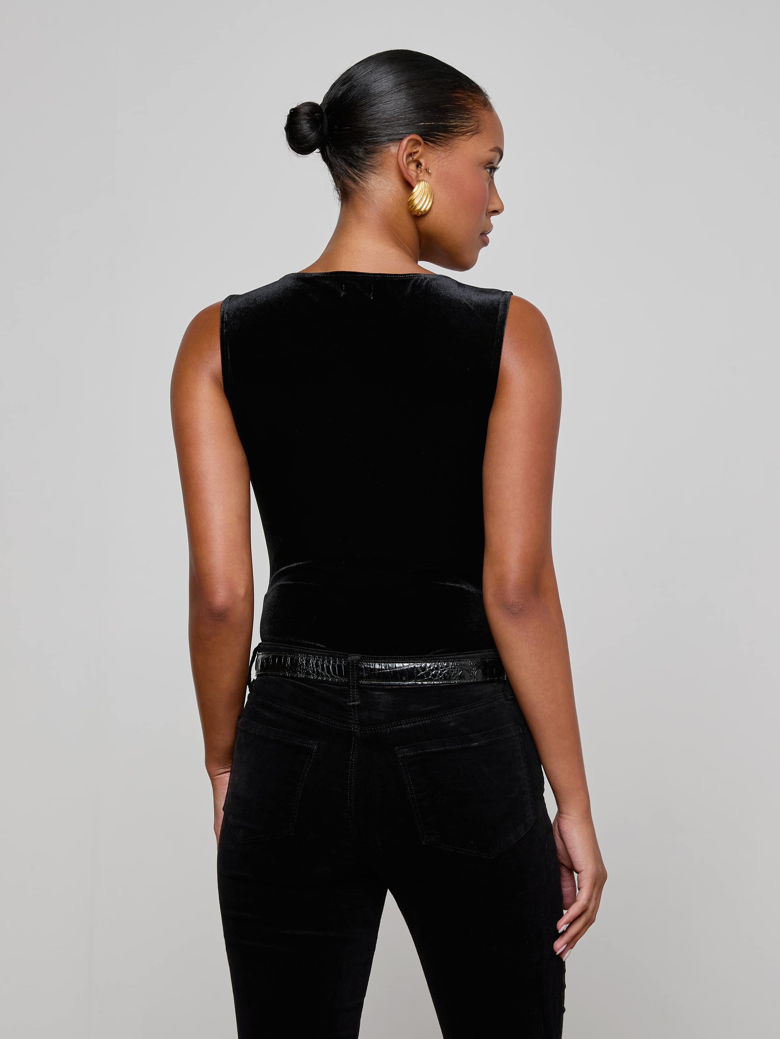 L'AGENCE - Molly Velvet Bodysuit - Image 3