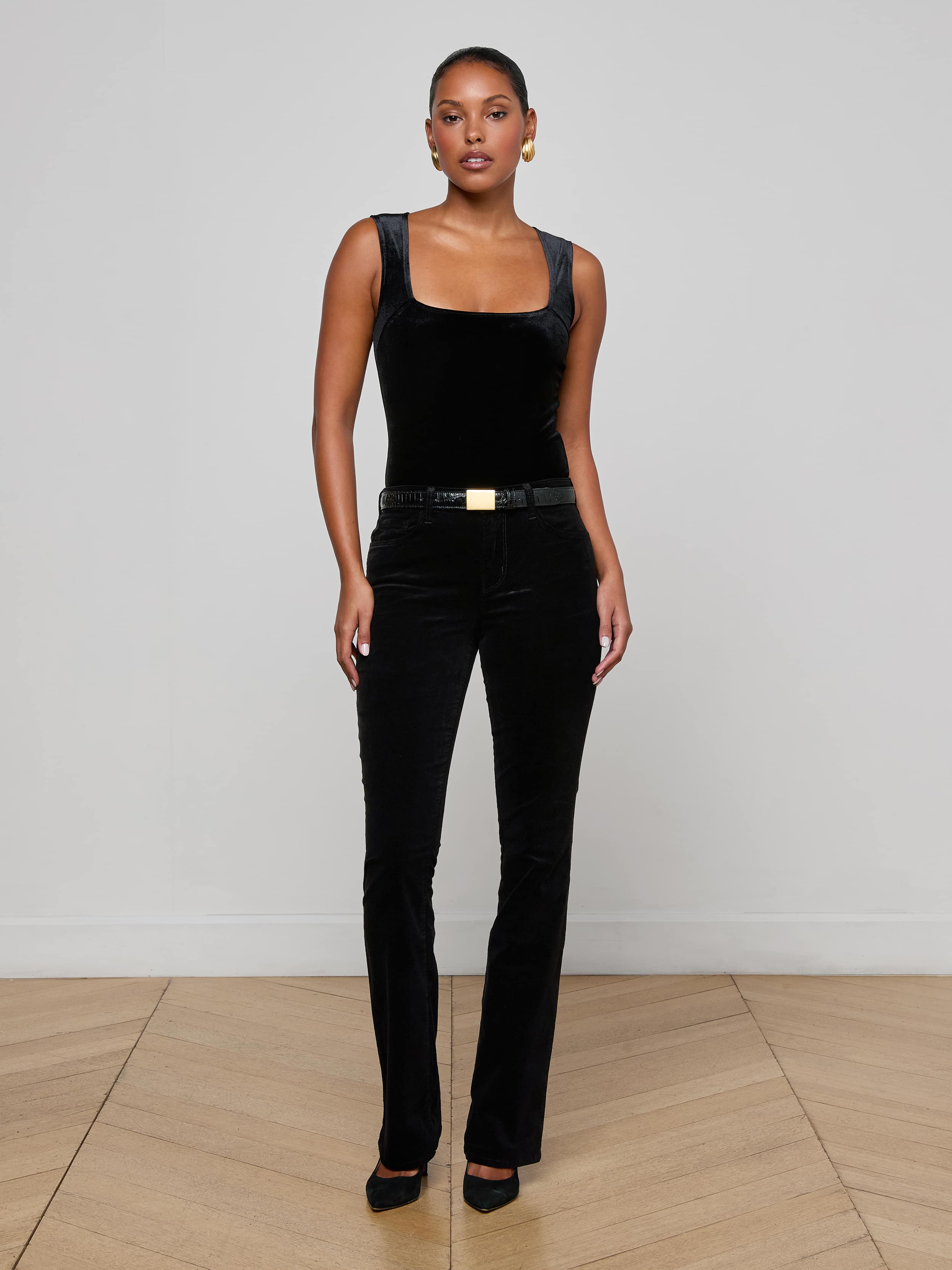 L'AGENCE - Molly Velvet Bodysuit - Image 4