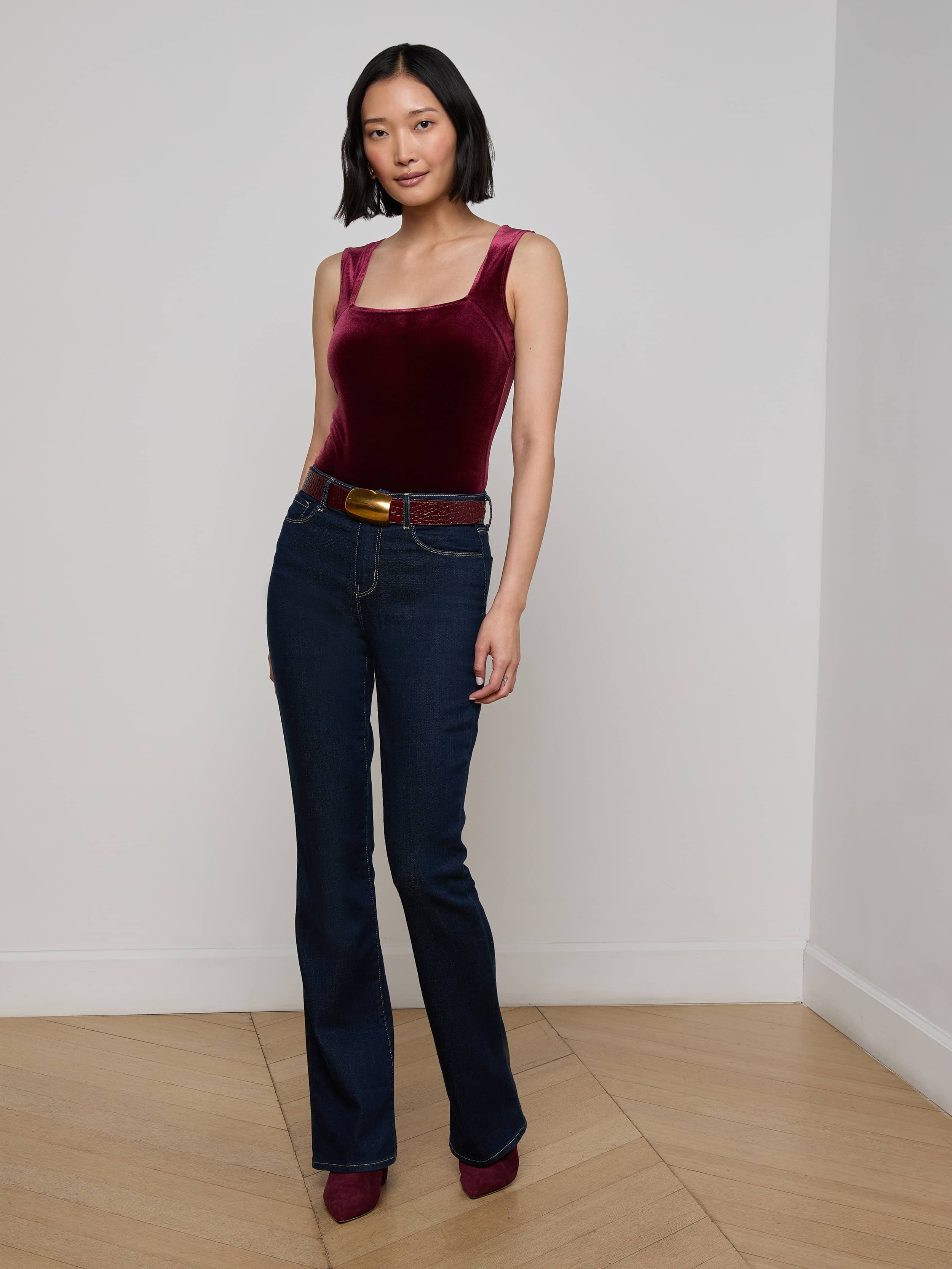 L'AGENCE - Molly Velvet Bodysuit - Image 3
