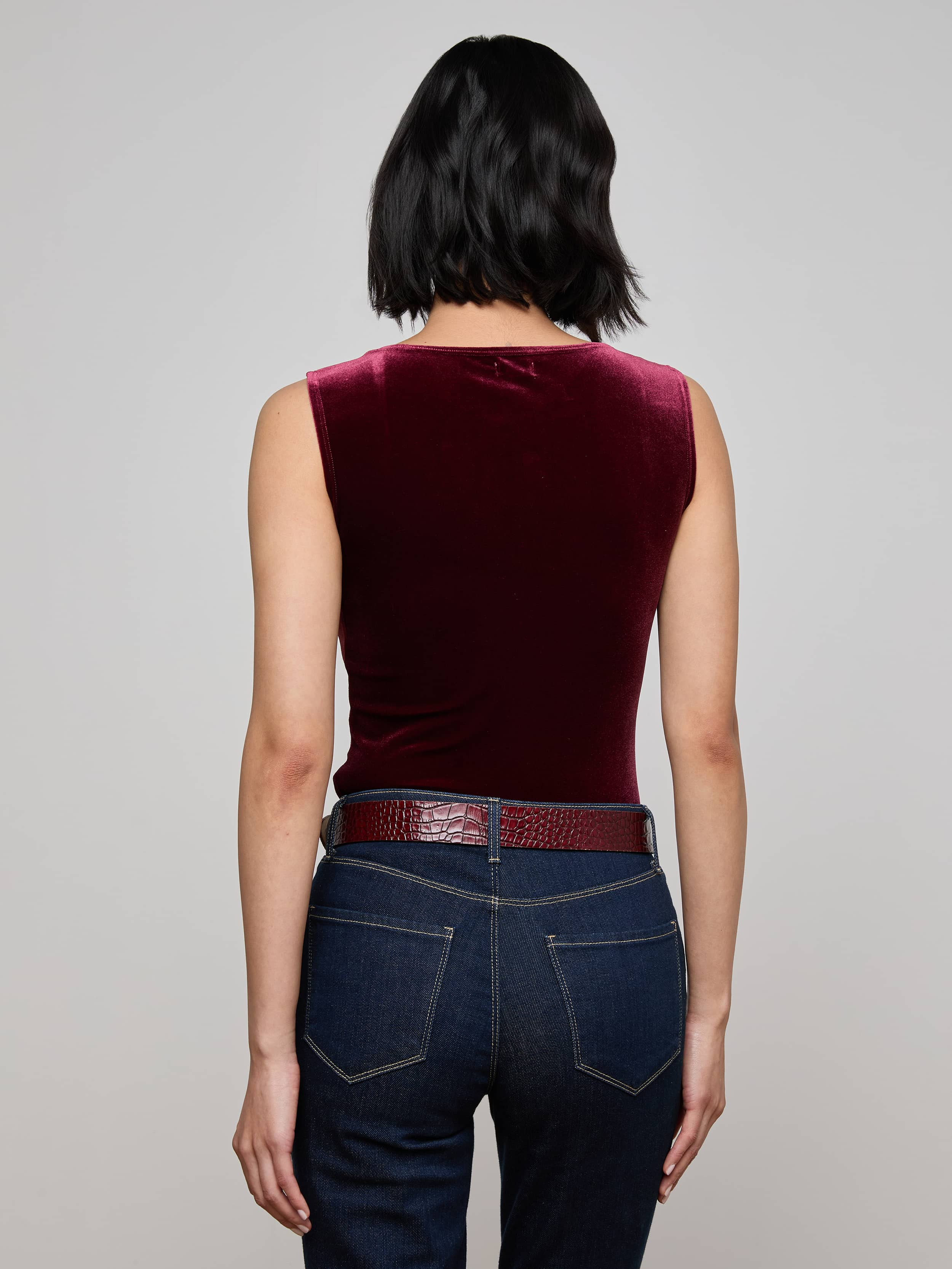 L'AGENCE - Molly Velvet Bodysuit - Image 4