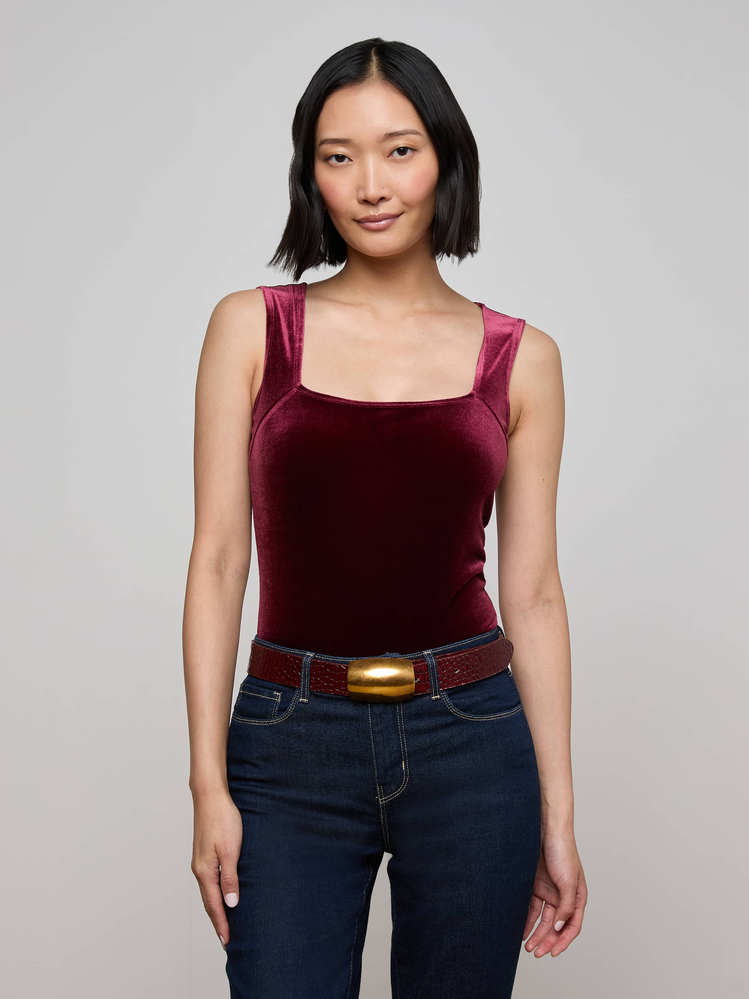 L'AGENCE - Molly Velvet Bodysuit - Image 7