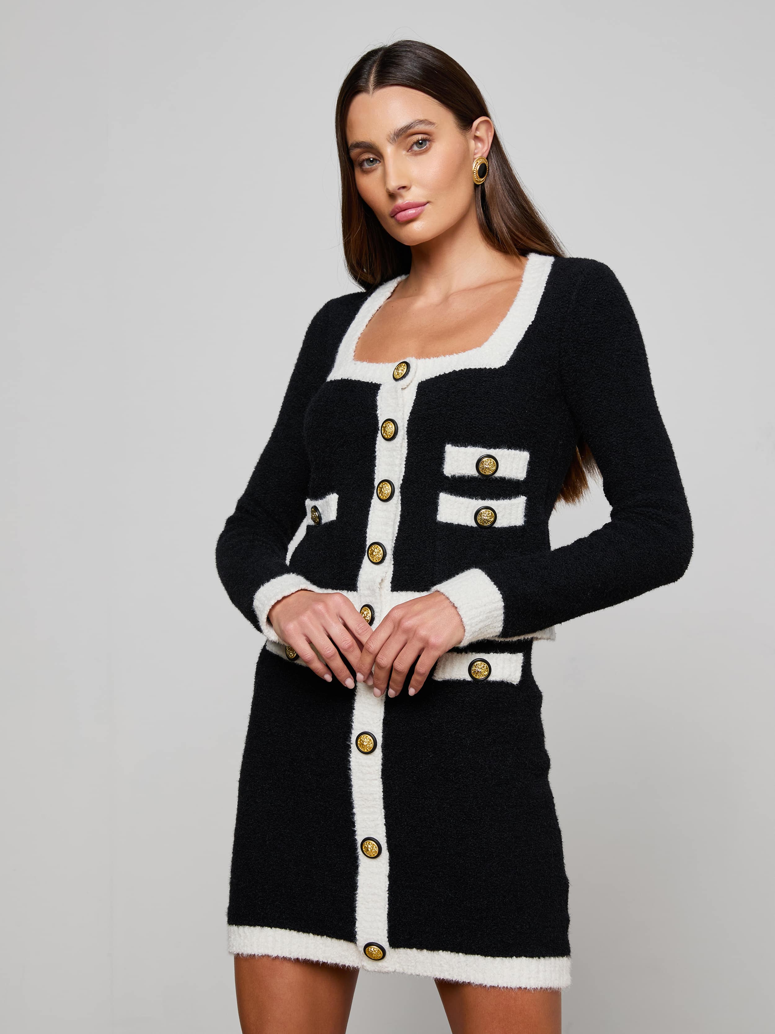 L'AGENCE - Monette Cropped Cardigan