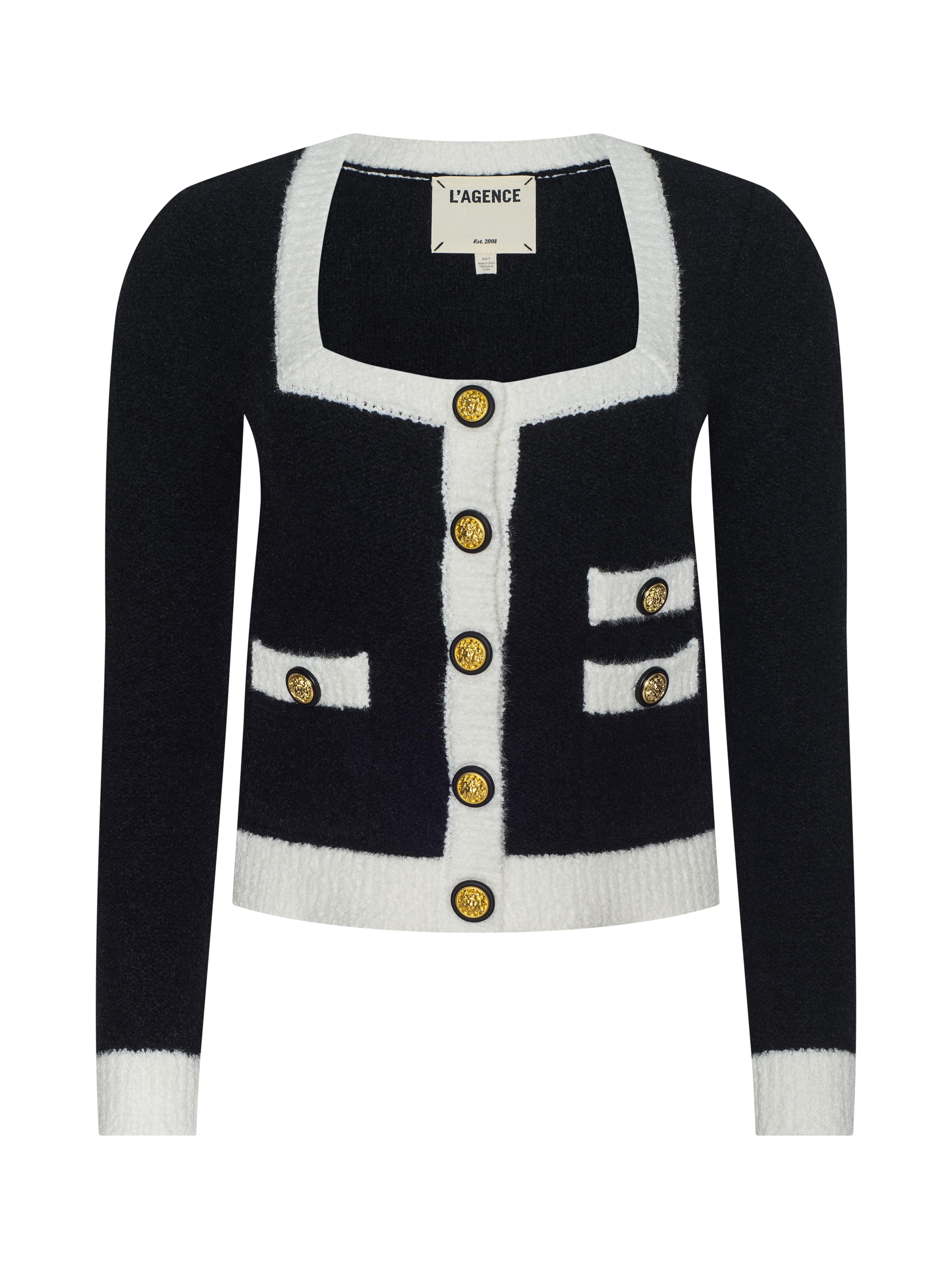 L'AGENCE - Monette Cropped Cardigan - Image 7