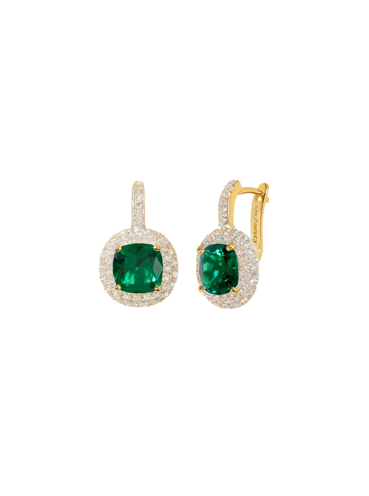 Dorsey - MOREAU EARRINGS IN NANO EMERALD - Image 2