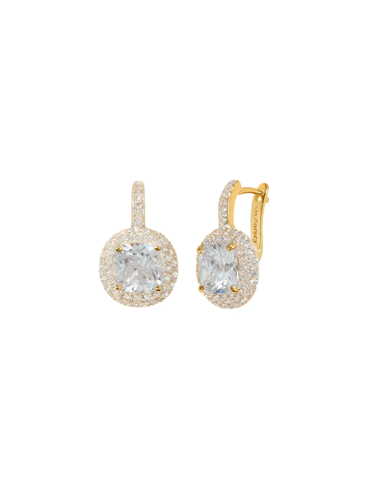 Dorsey - MOREAU EARRINGS IN LAB WHITE SAPPHIRE - Image 2