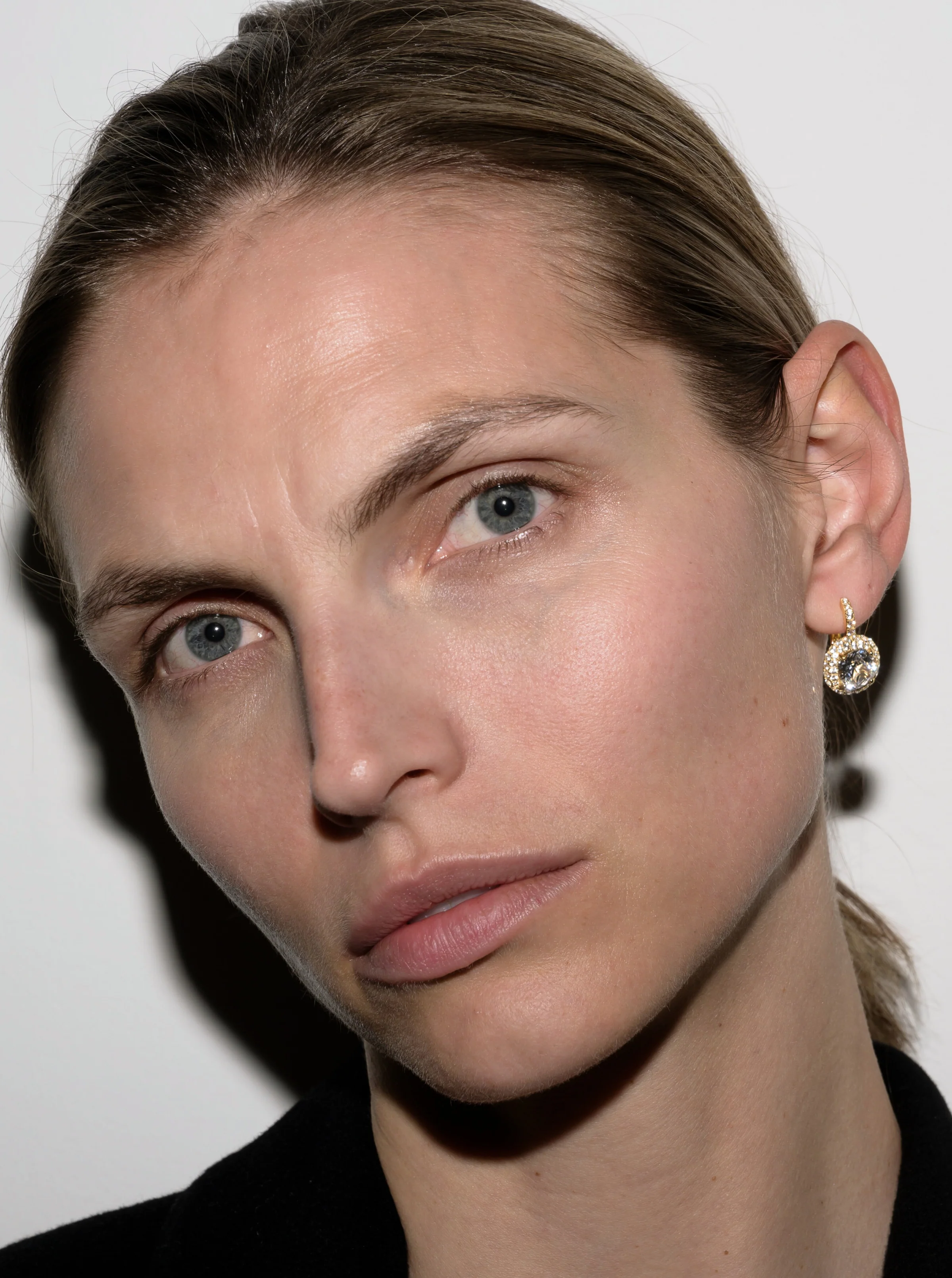 Dorsey - MOREAU EARRINGS IN LAB WHITE SAPPHIRE - Image 3