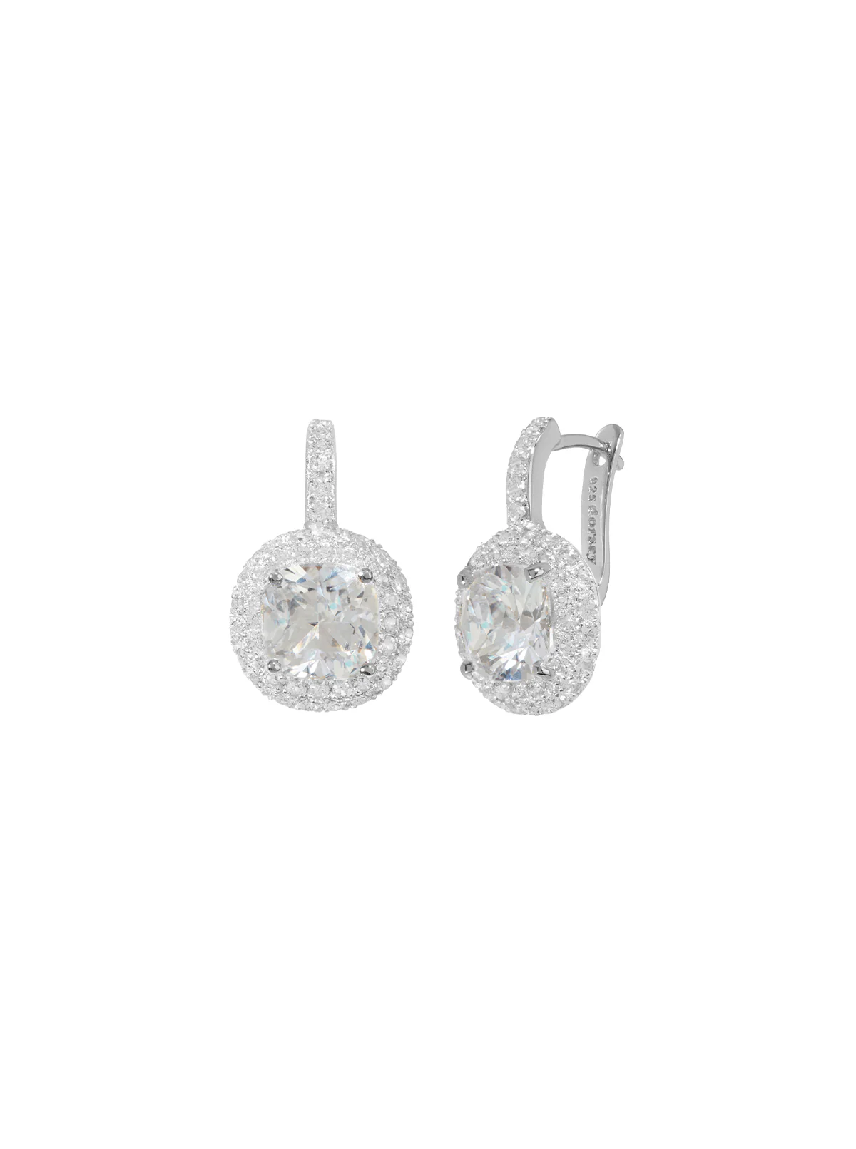 Dorsey - MOREAU EARRINGS IN LAB WHITE SAPPHIRE - Image 2
