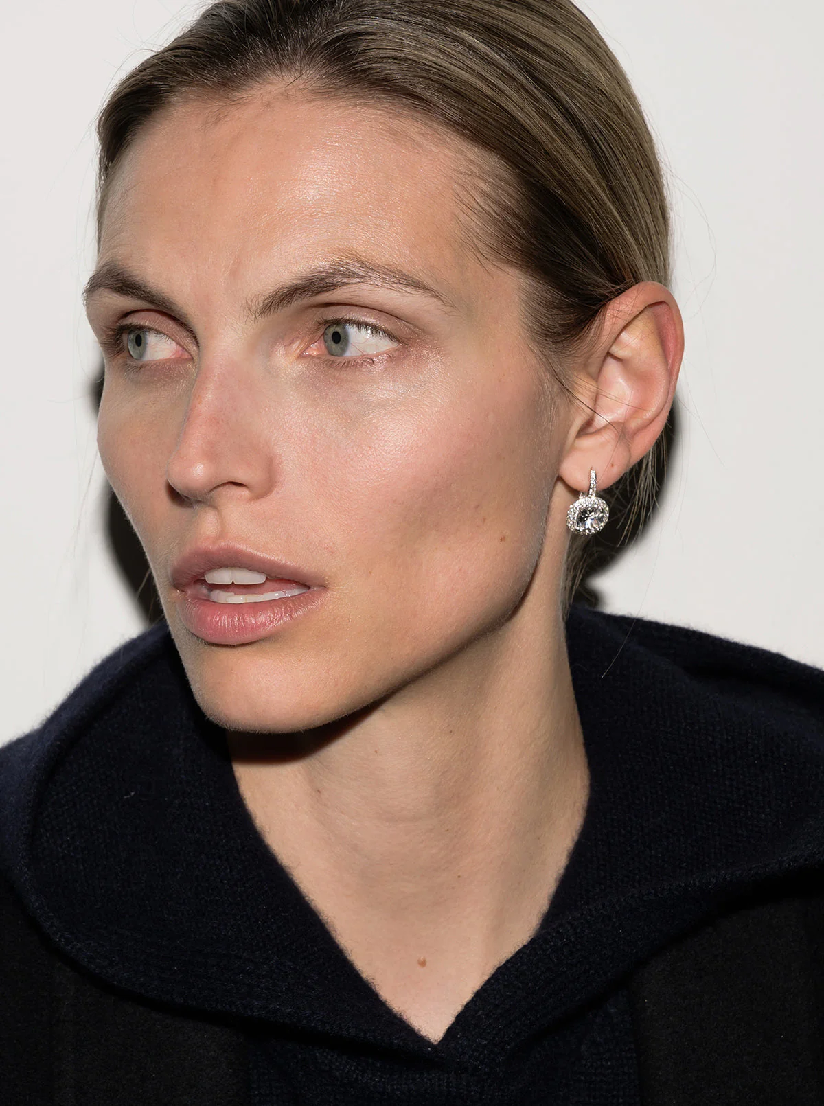 Dorsey - MOREAU EARRINGS IN LAB WHITE SAPPHIRE - Image 3