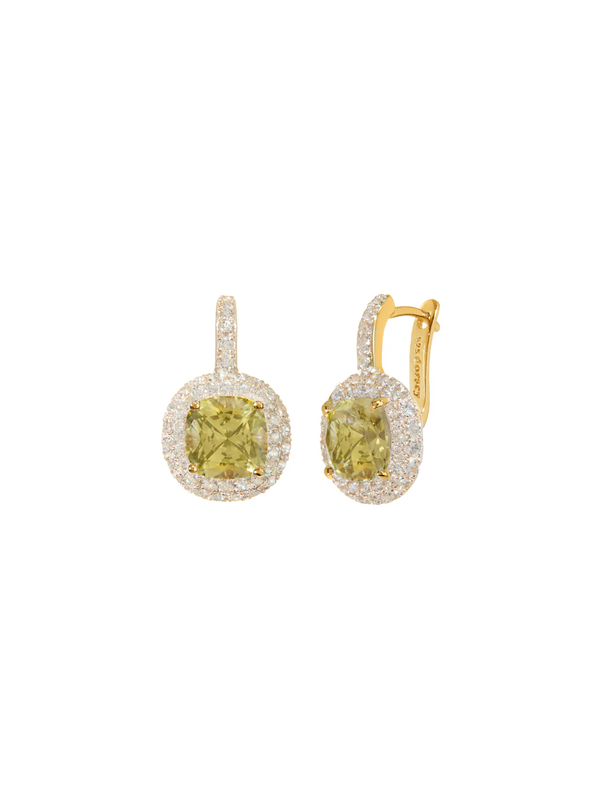 Dorsey - MOREAU EARRINGS IN LAB YELLOW SAPPHIRE - Image 2