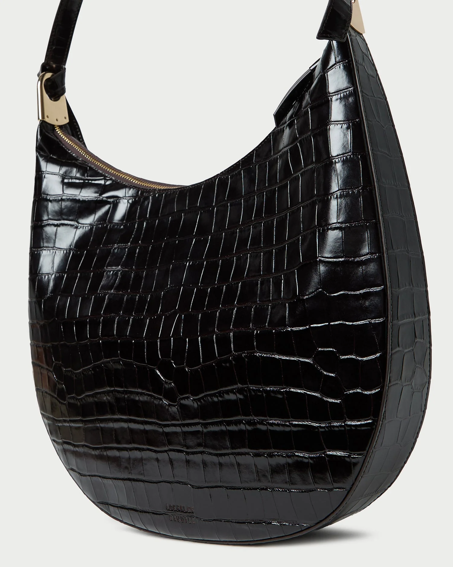 Loeffler Randall - Morgan Crocodile Leather Shoulder Bag - Image 3