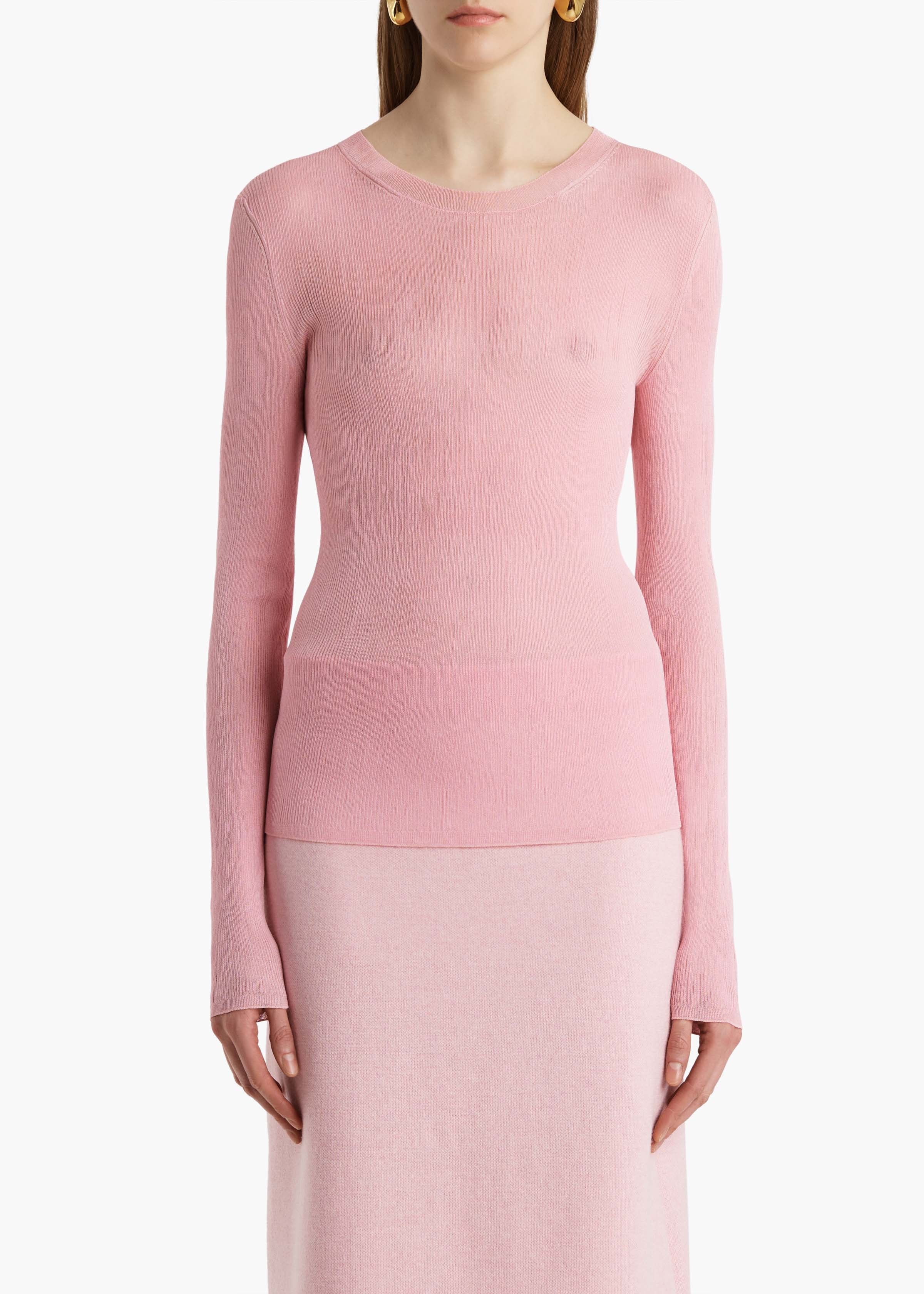 Khaite - Mosi Top in Rosewater - Image 3