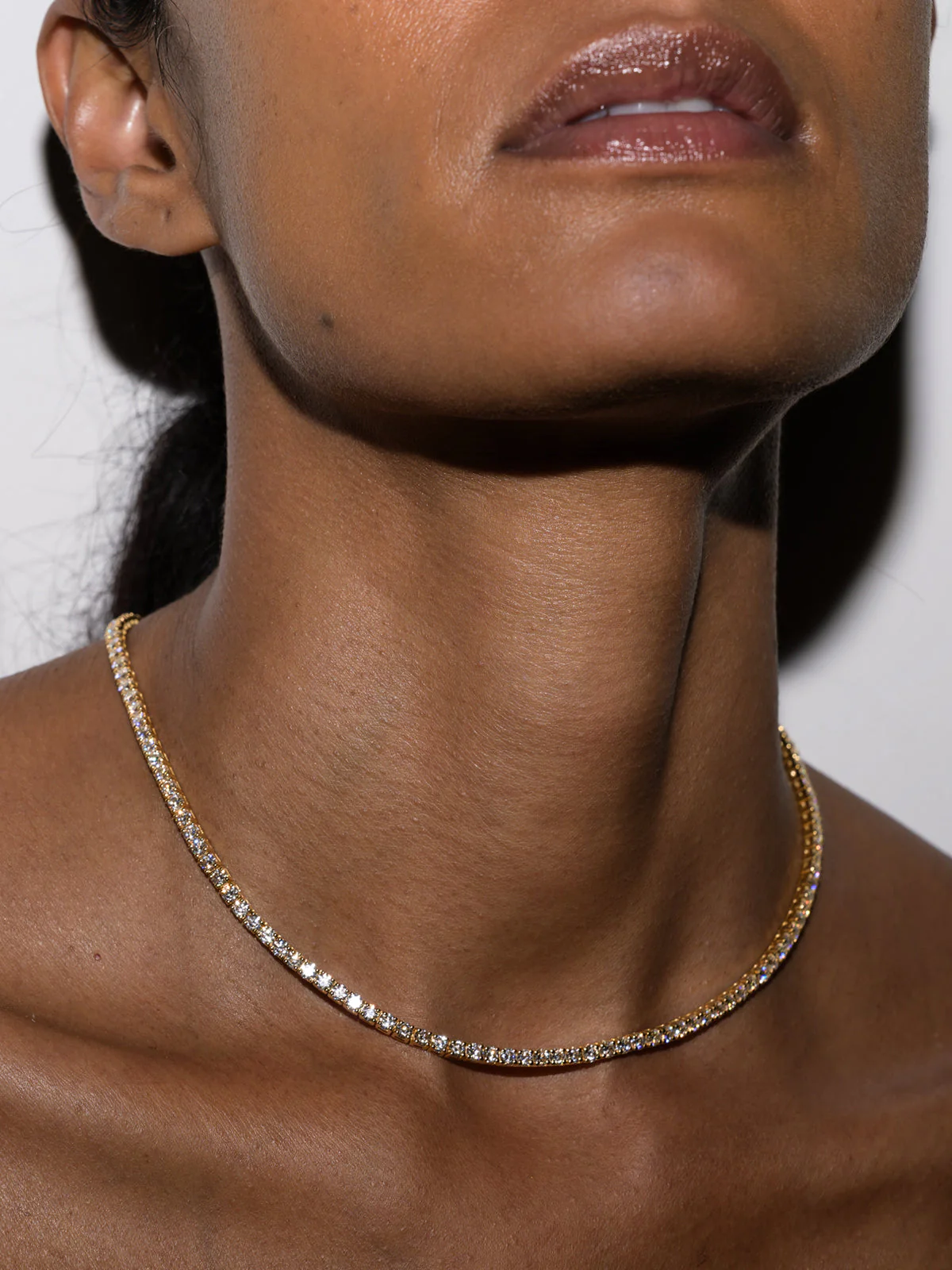 Dorsey - MOSS RIVIÈRE NECKLACE IN 3MM HONEY MOISSANITE - Image 4