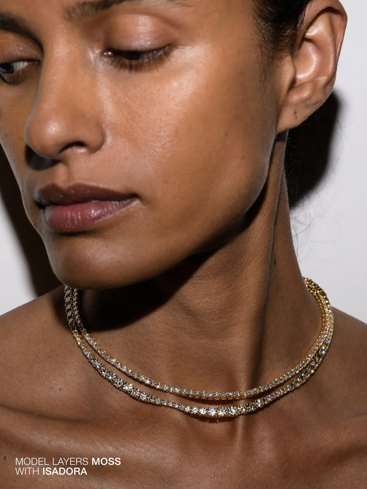 Dorsey - MOSS RIVIÈRE NECKLACE IN 3MM HONEY MOISSANITE - Image 5