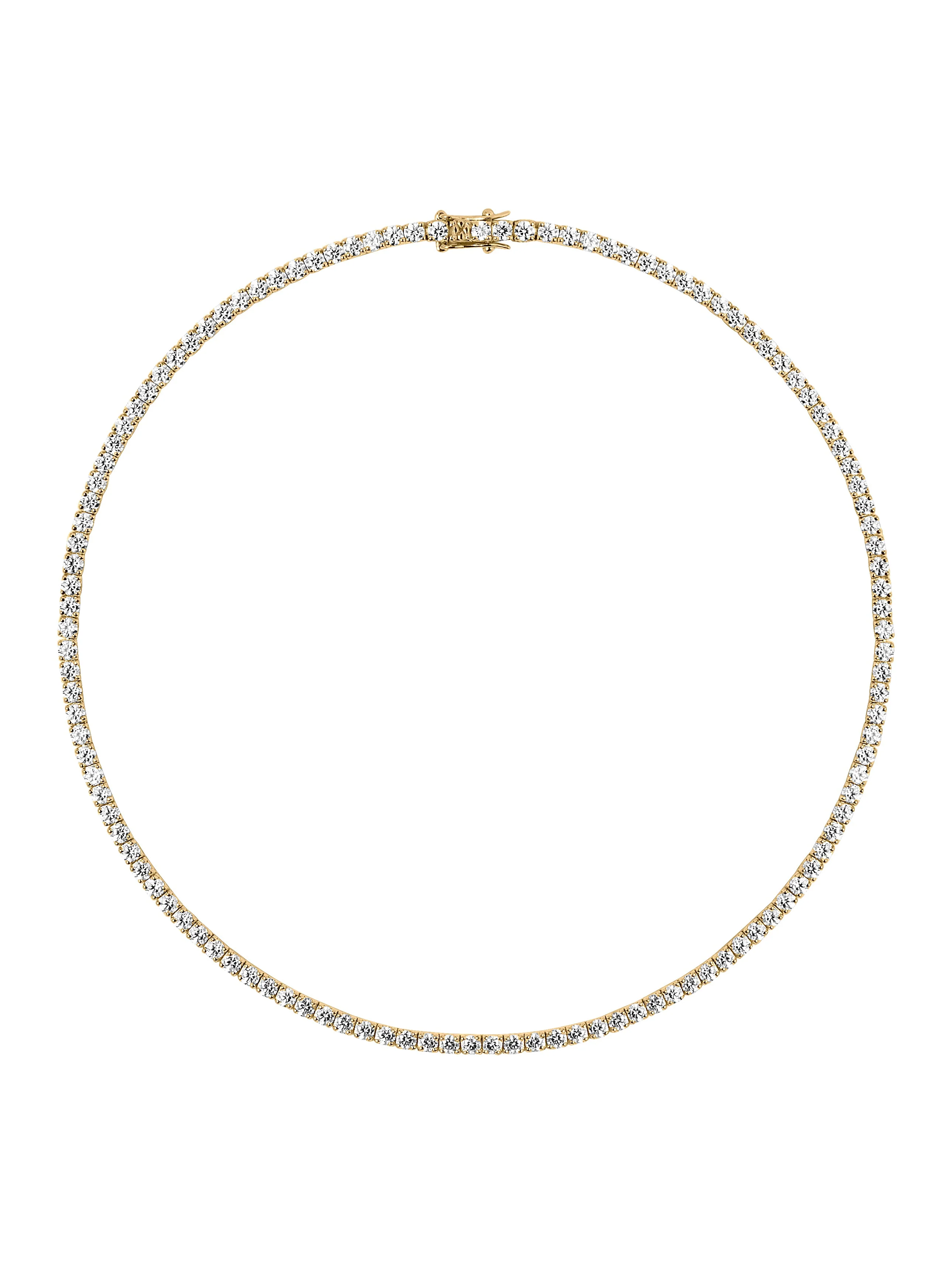 Dorsey - MOSS RIVIÈRE NECKLACE IN 3MM MOISSANITE