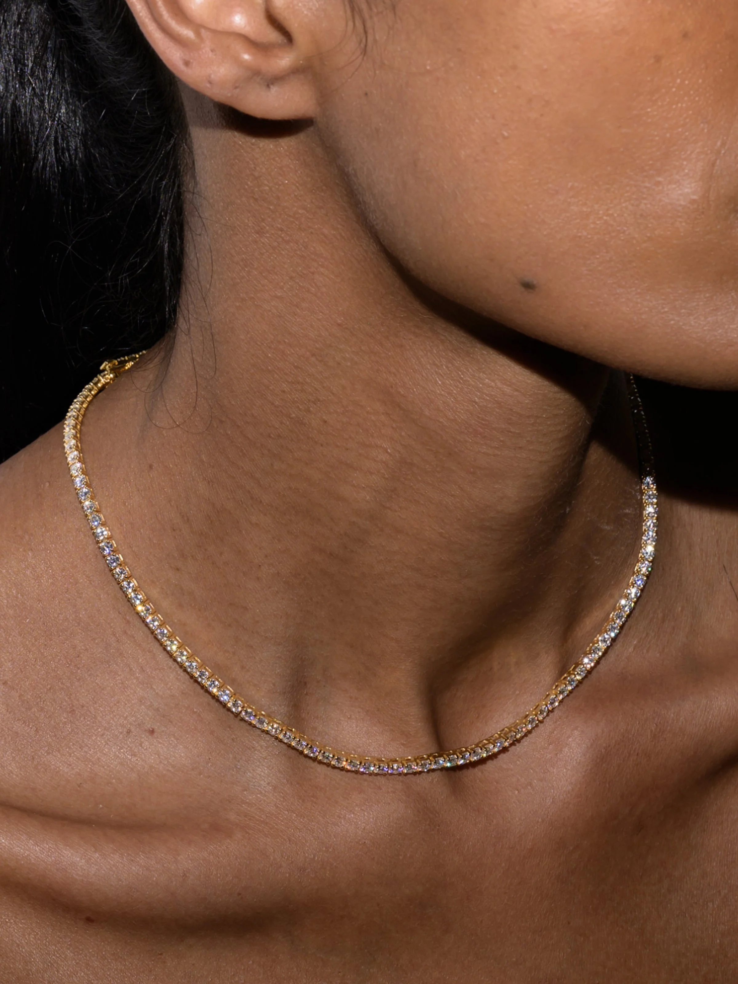 Dorsey - MOSS RIVIÈRE NECKLACE IN 3MM MOISSANITE - Image 4