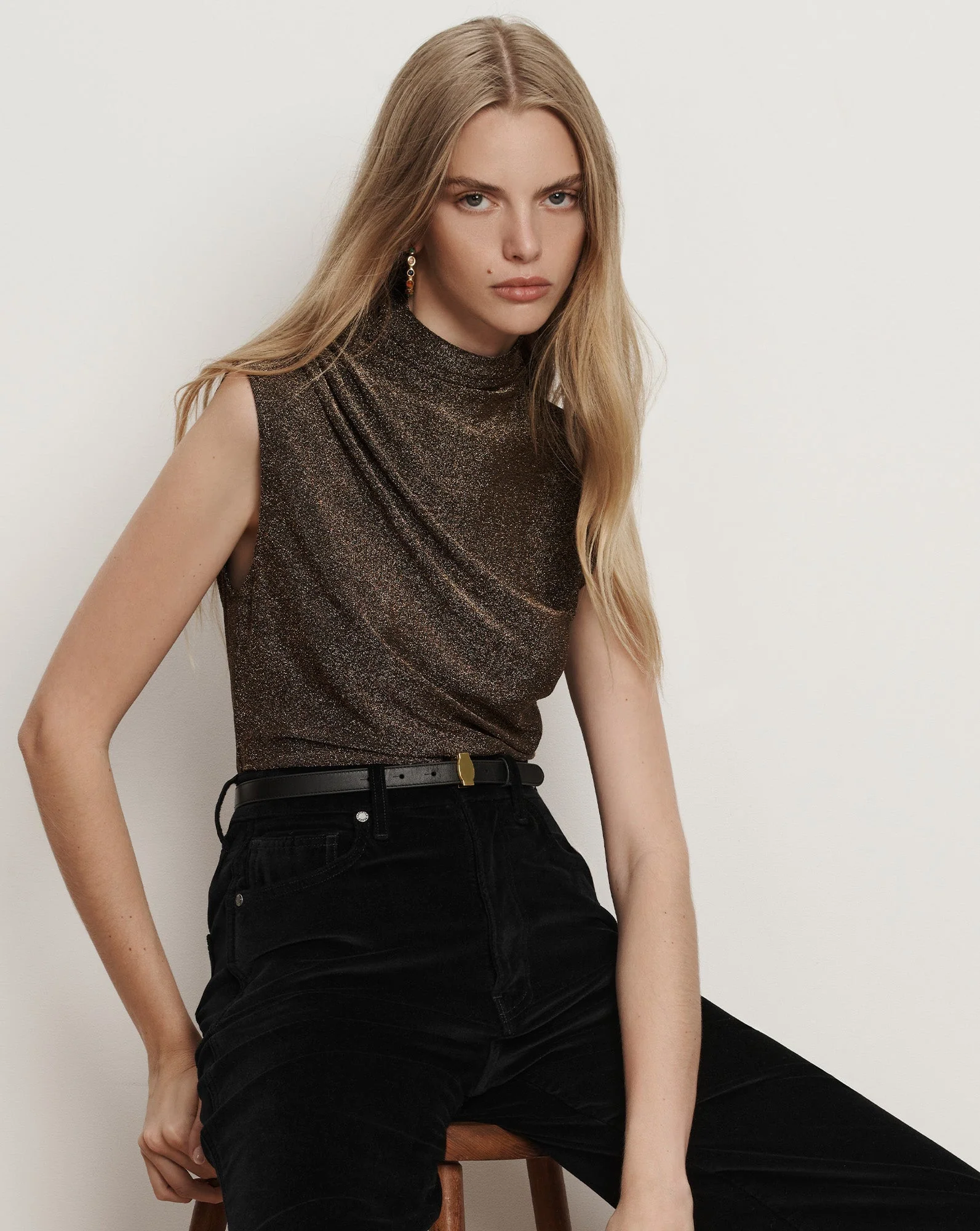 Veronica Beard - Mylie Mock - Neck Tank Top