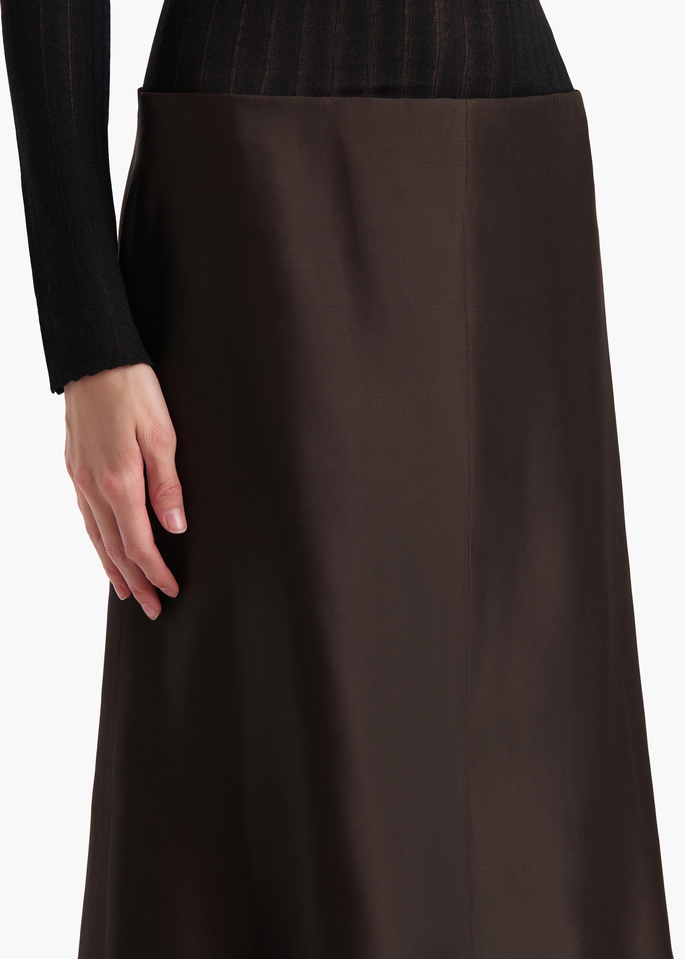 Khaite - Nania Skirt in Bark - Image 5