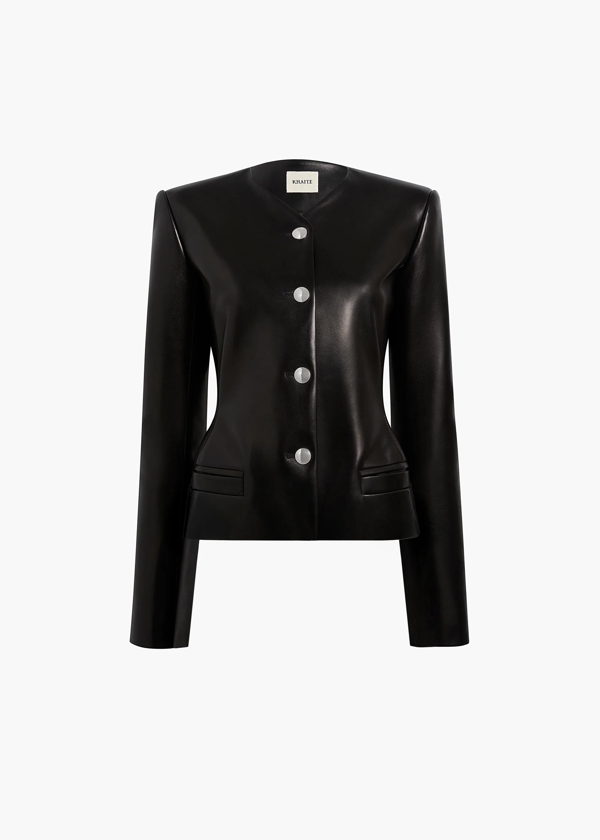 Khaite - Nara Jacket in Black Leather - Image 8
