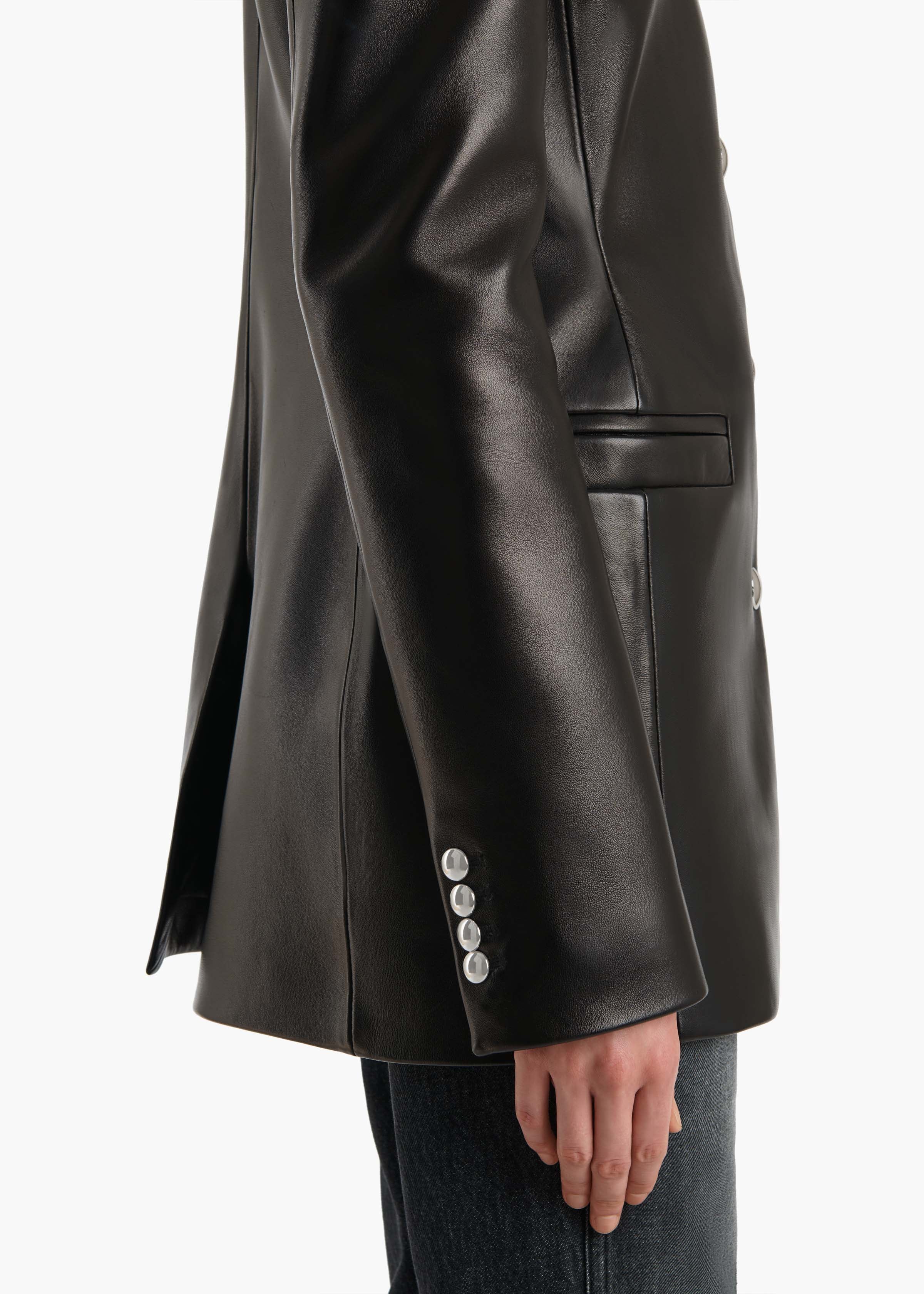 Khaite - Naran Jacket in Black Leather - Image 6