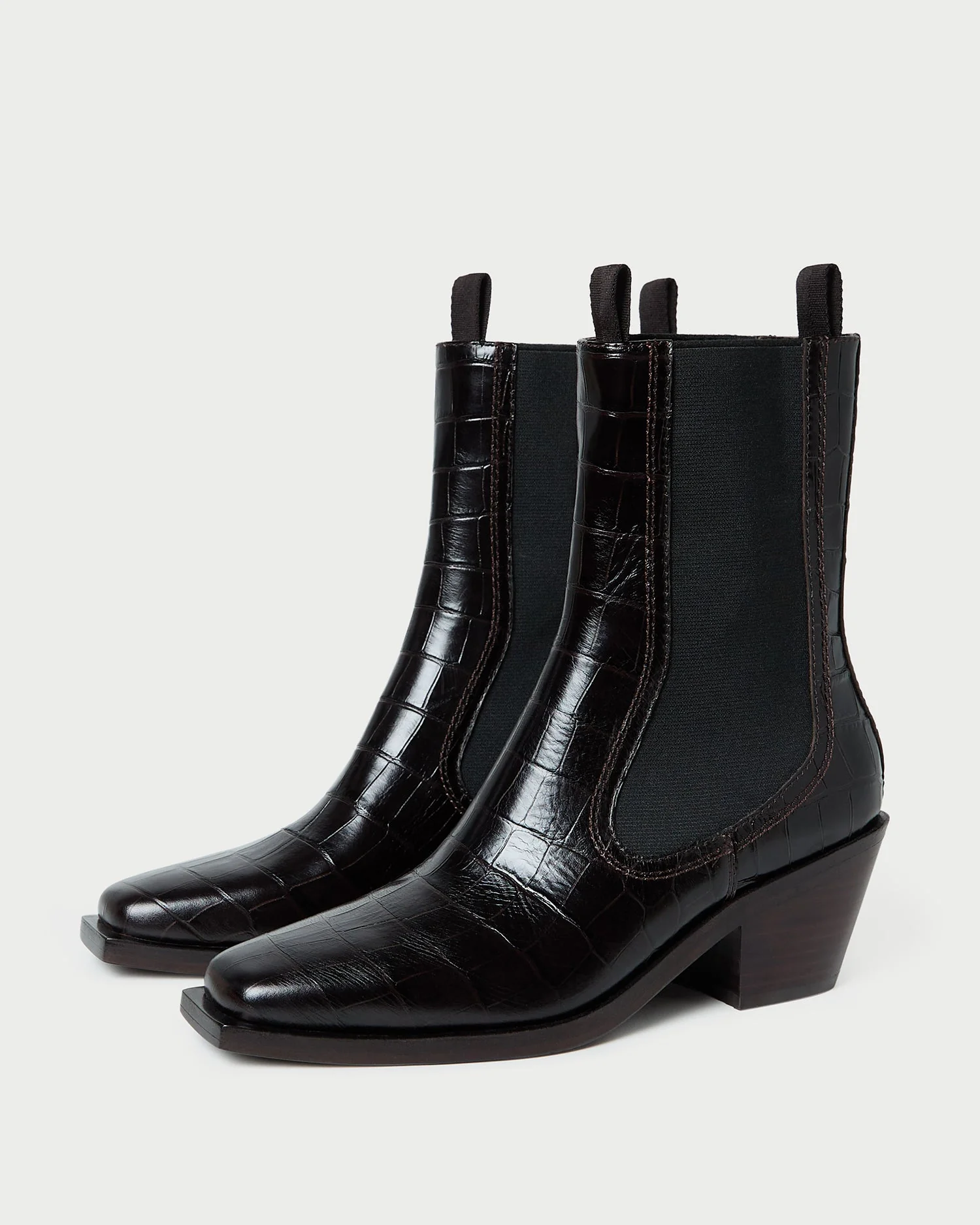 Loeffler Randall - Nat Crocodile Leather Ankle Boot - Image 4
