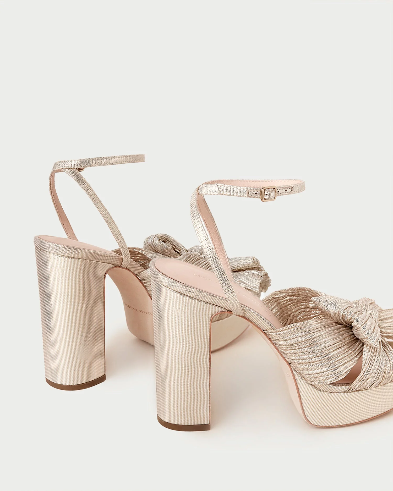 Loeffler Randall - Natalia Platinum Platform Bow Heel - Image 3