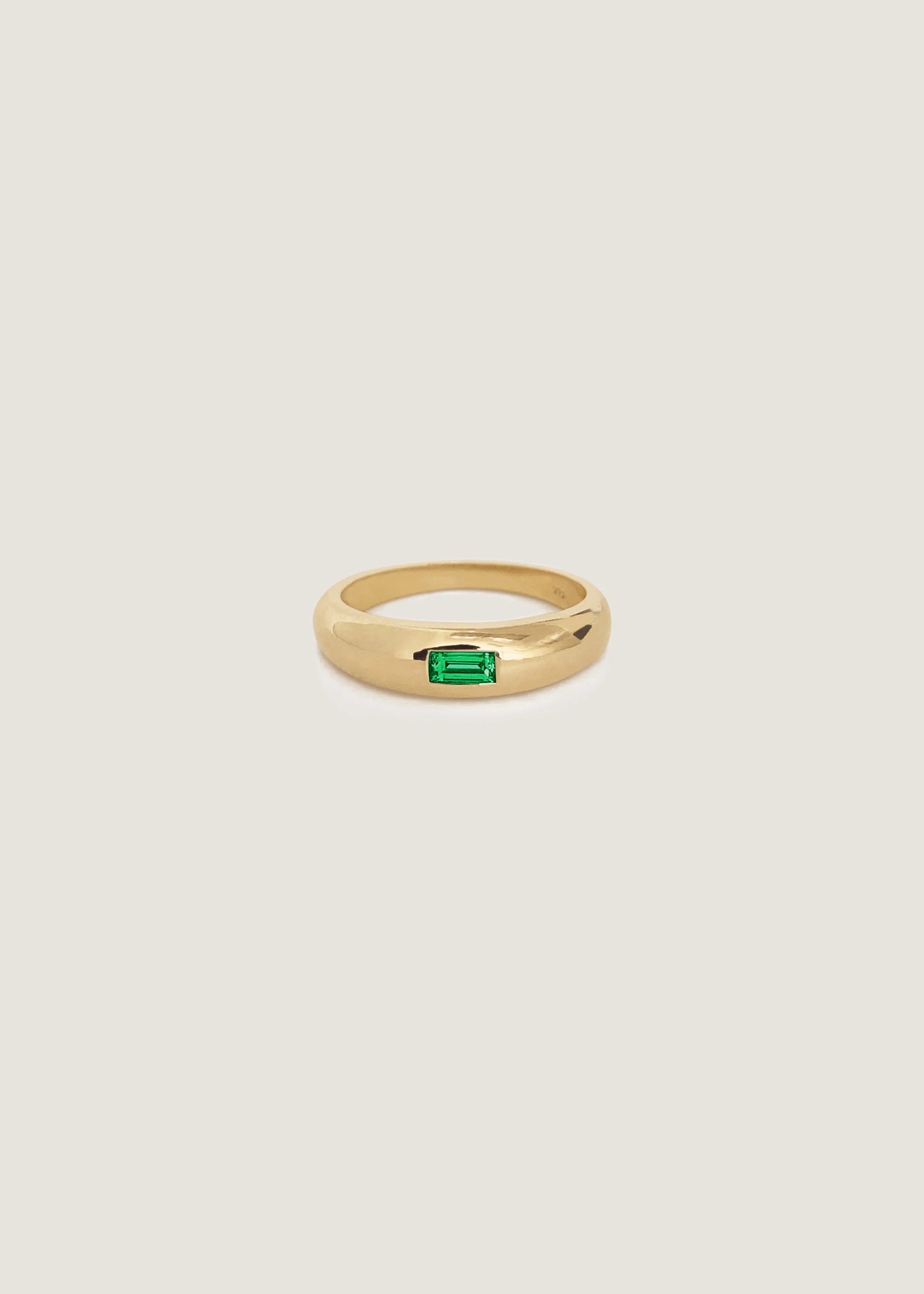 Kinn - Natalie Dome Ring Emerald