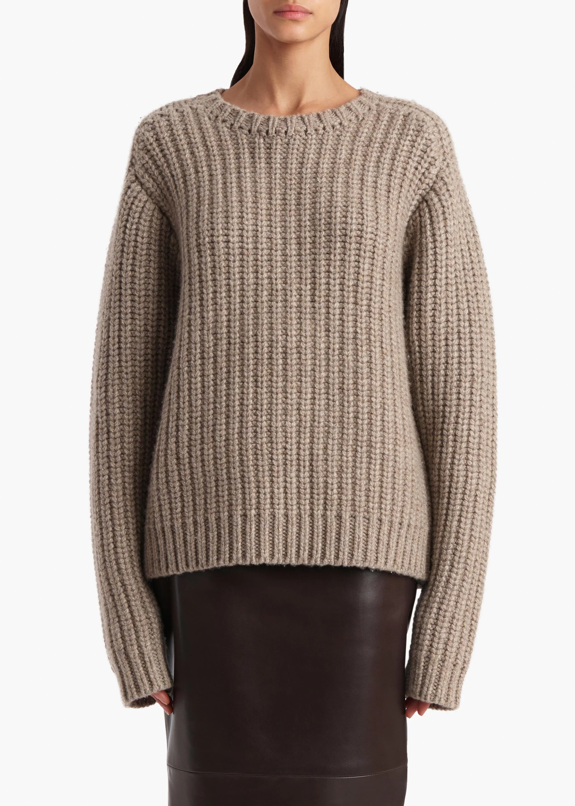 Khaite - Natt Sweater in Sepia - Image 3