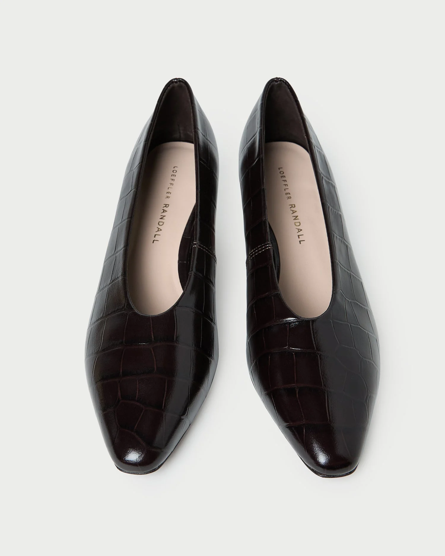 Loeffler Randall - Neive Crocodile Leather Low Pump - Image 3