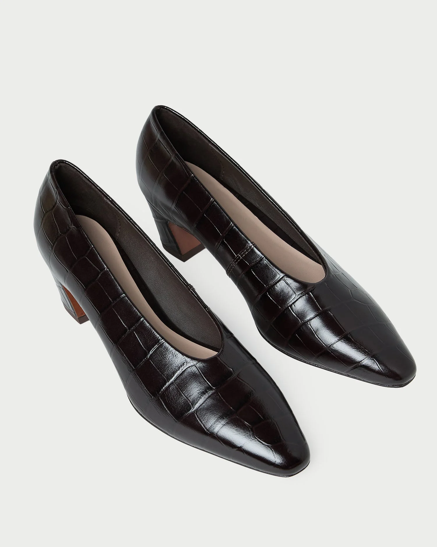 Loeffler Randall - Neive Crocodile Leather Low Pump - Image 4