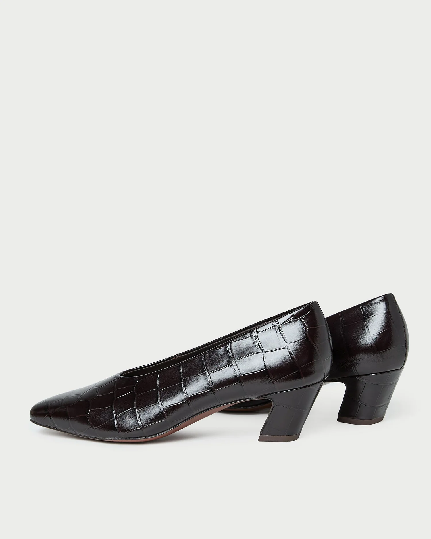 Loeffler Randall - Neive Crocodile Leather Low Pump - Image 5