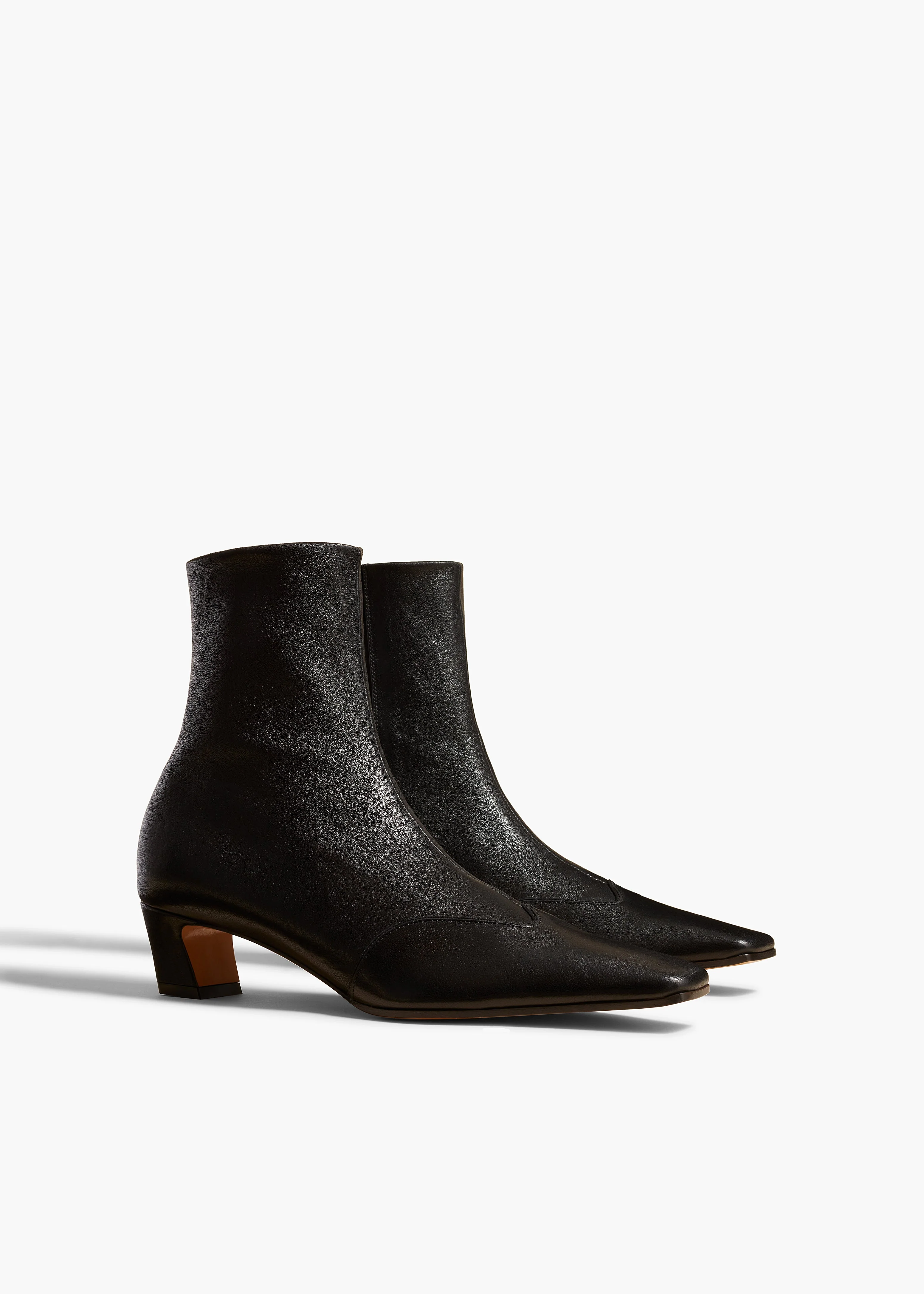Khaite - Nevada Stretch Low Boot in Black Nappa Leather - Image 2
