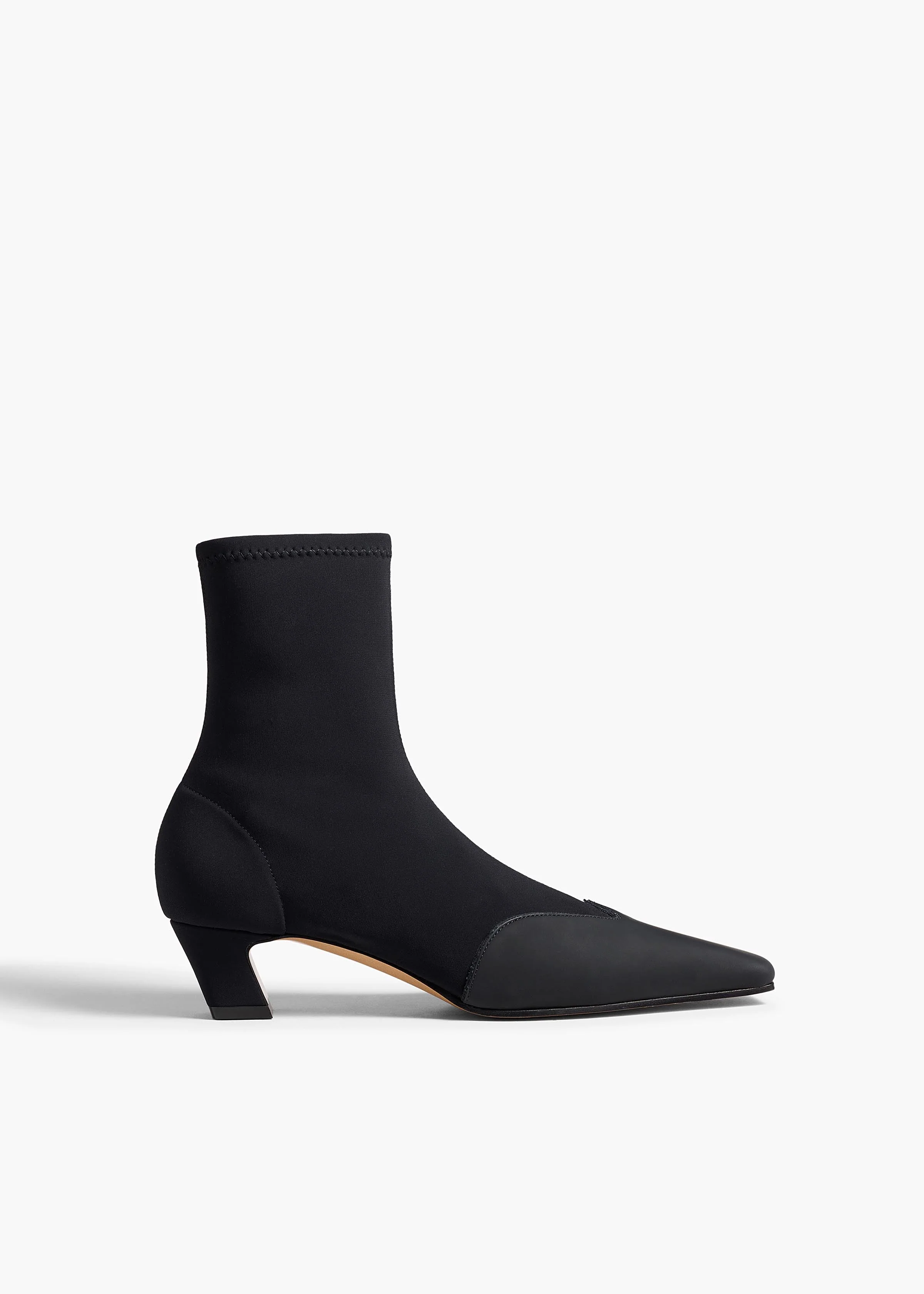Khaite - Nevada Stretch Low Boot in Black Nylon