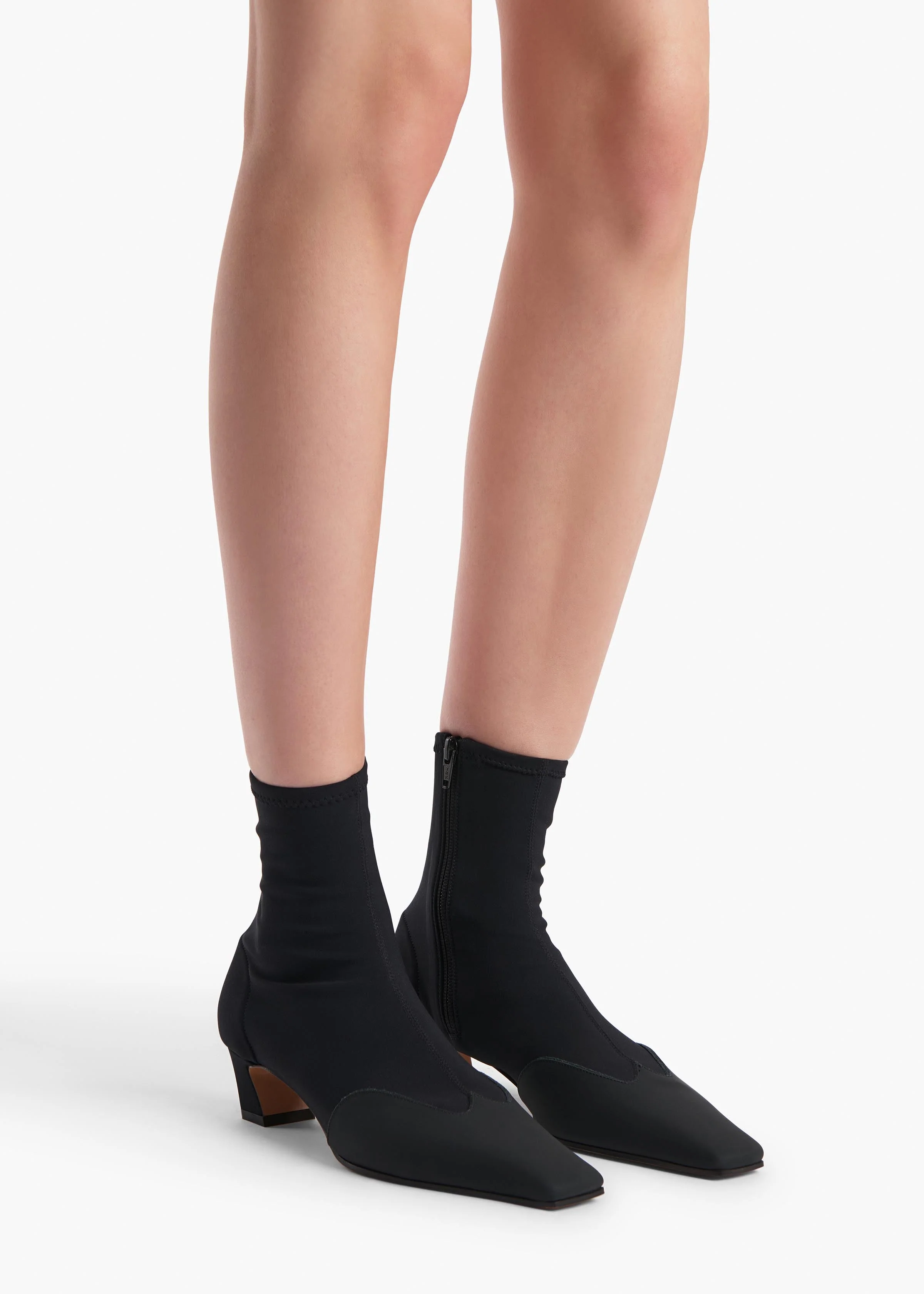 Khaite - Nevada Stretch Low Boot in Black Nylon - Image 5