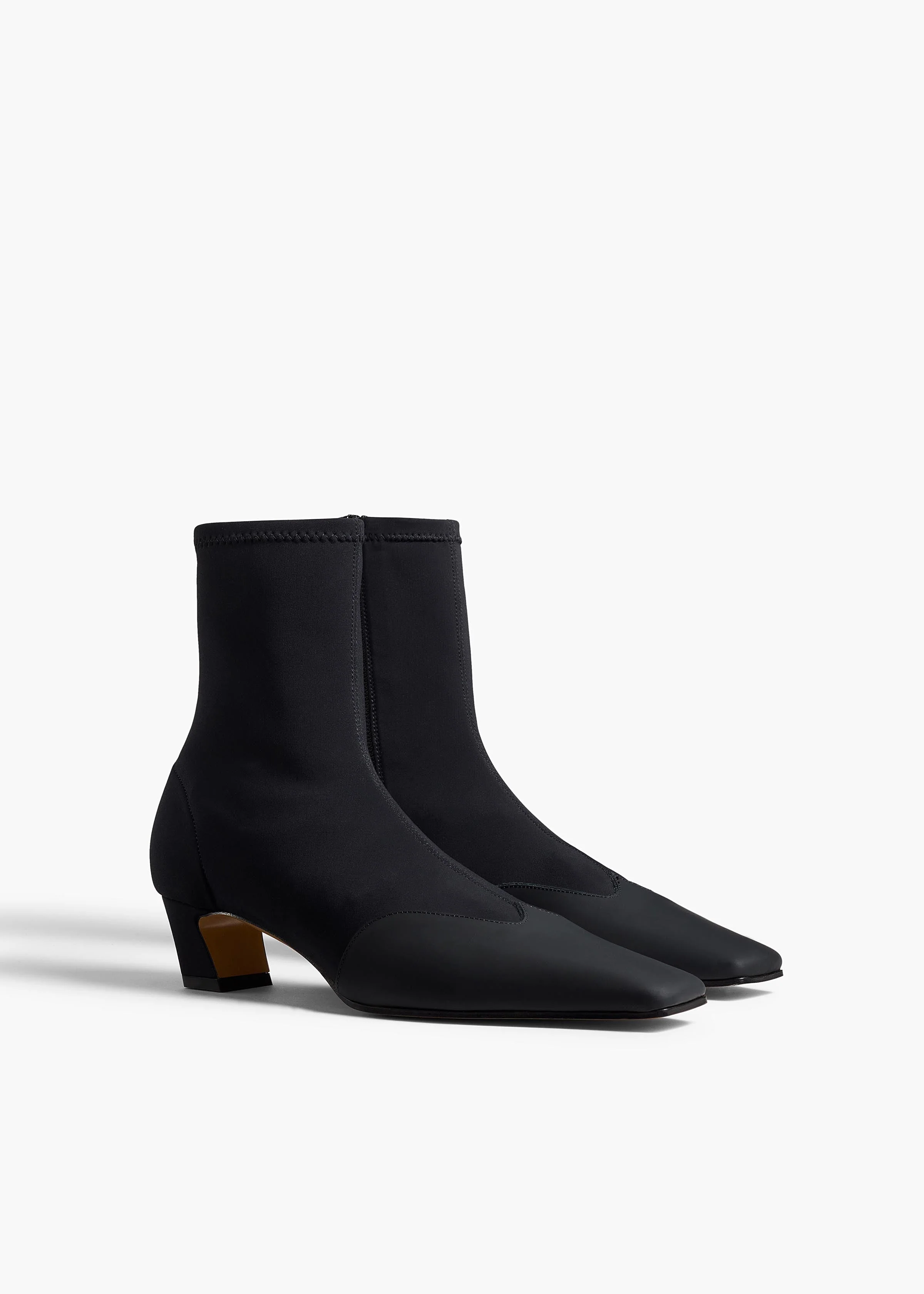 Khaite - Nevada Stretch Low Boot in Black Nylon - Image 8
