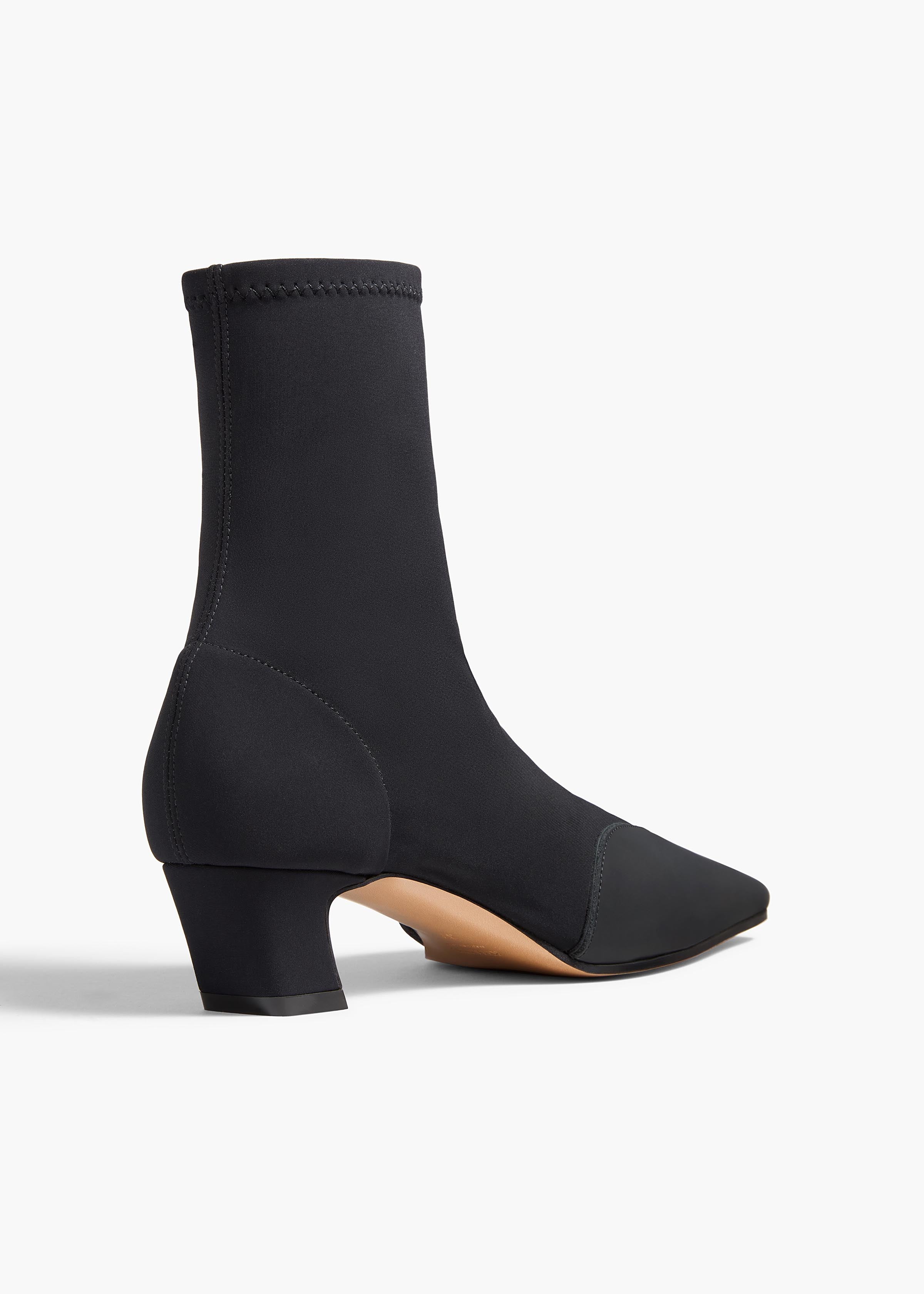 Khaite - Nevada Stretch Low Boot in Black Nylon - Image 9