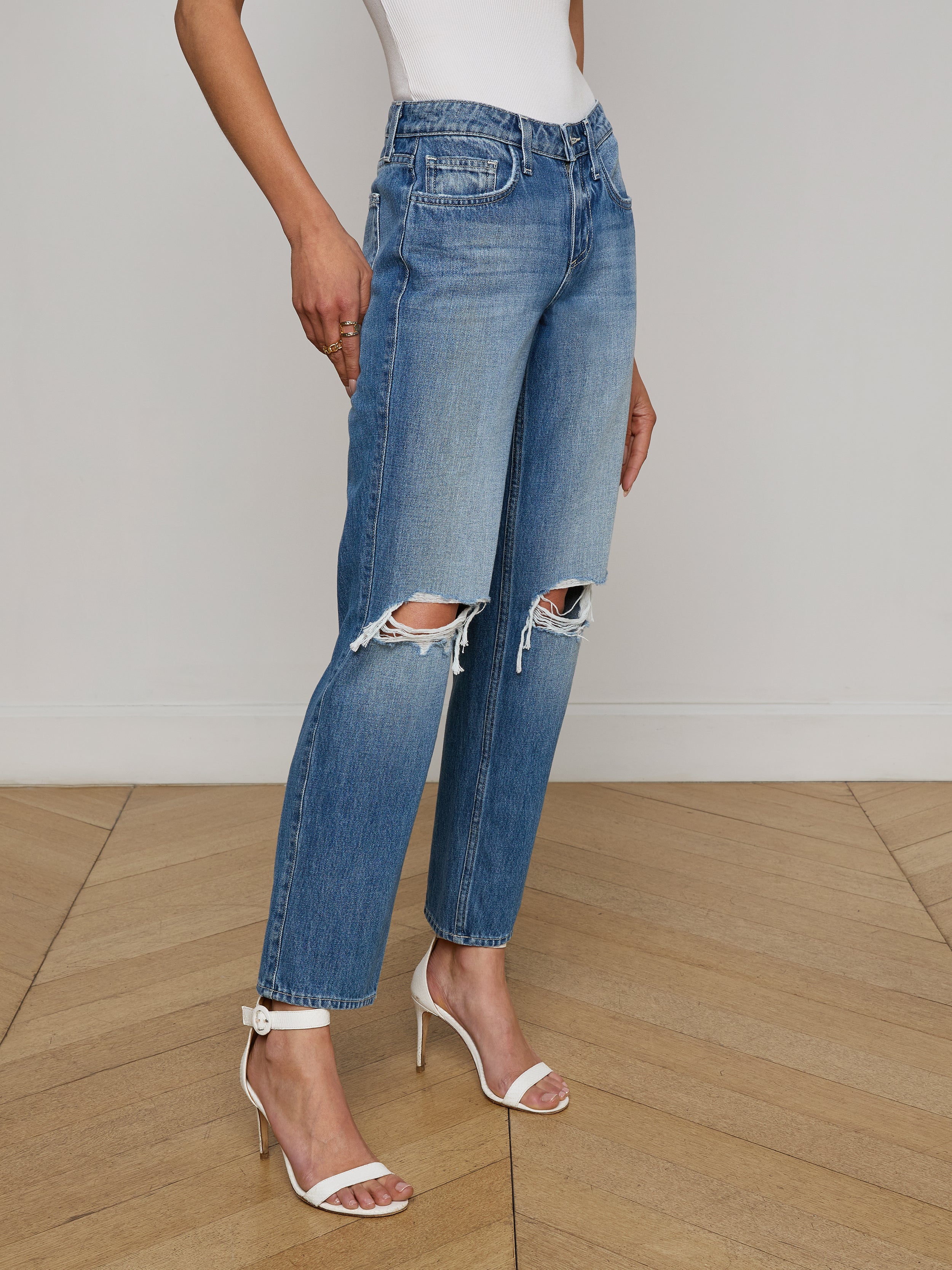 L'AGENCE - Nevia Slouchy Straight - Leg Jean - Image 4