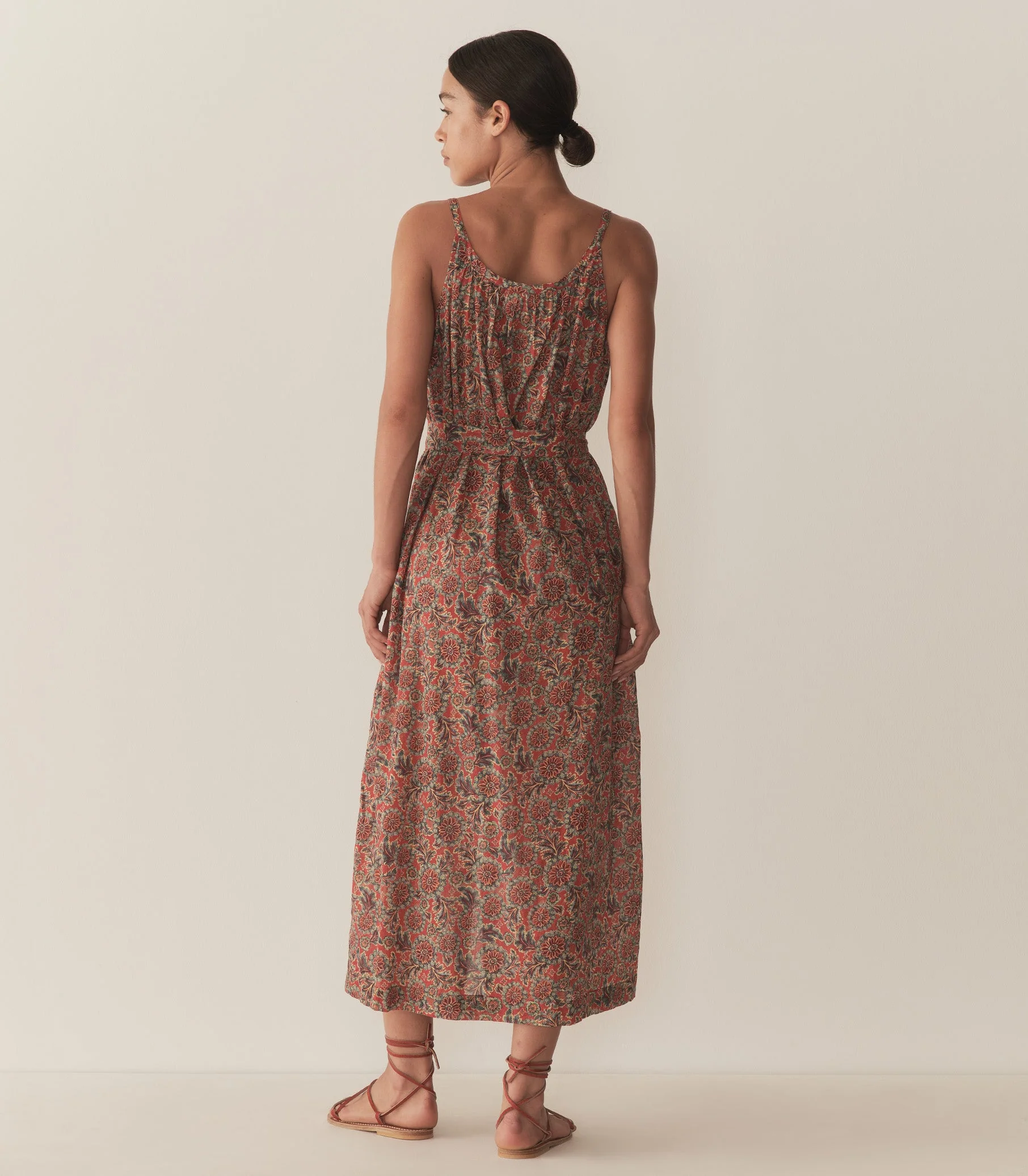 DÔEN - NEVITA DRESS -- L'ORANGE SOLEIL FLEURIT - Image 4