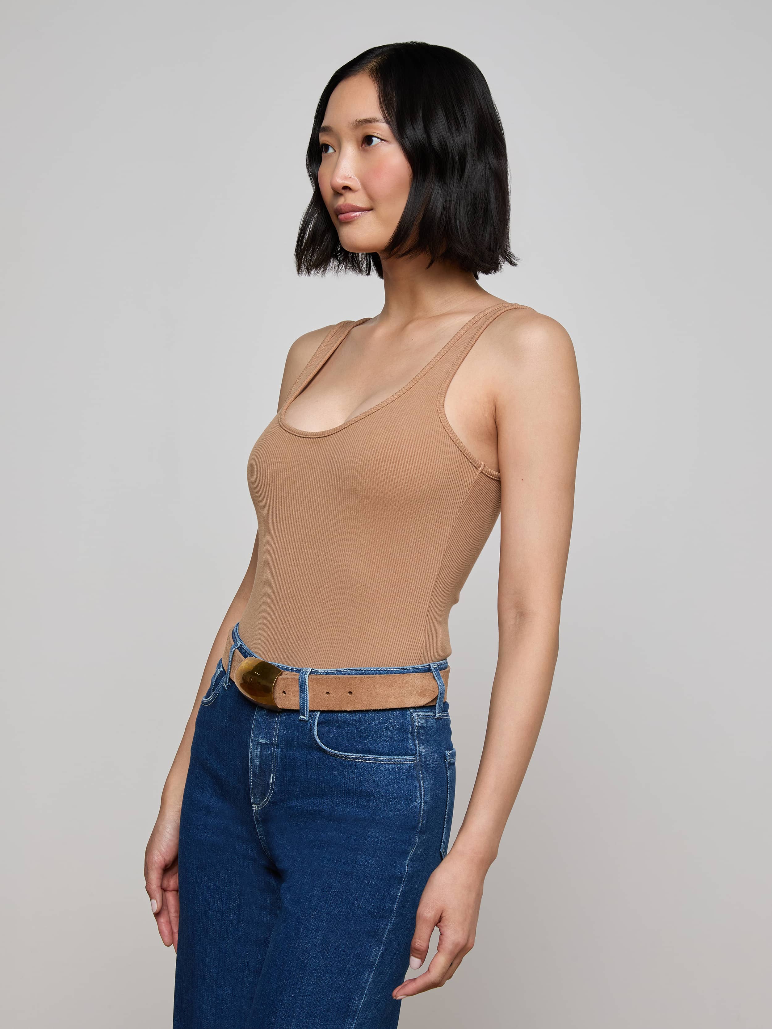 L'AGENCE - Nica Scoopneck Bodysuit - Image 2